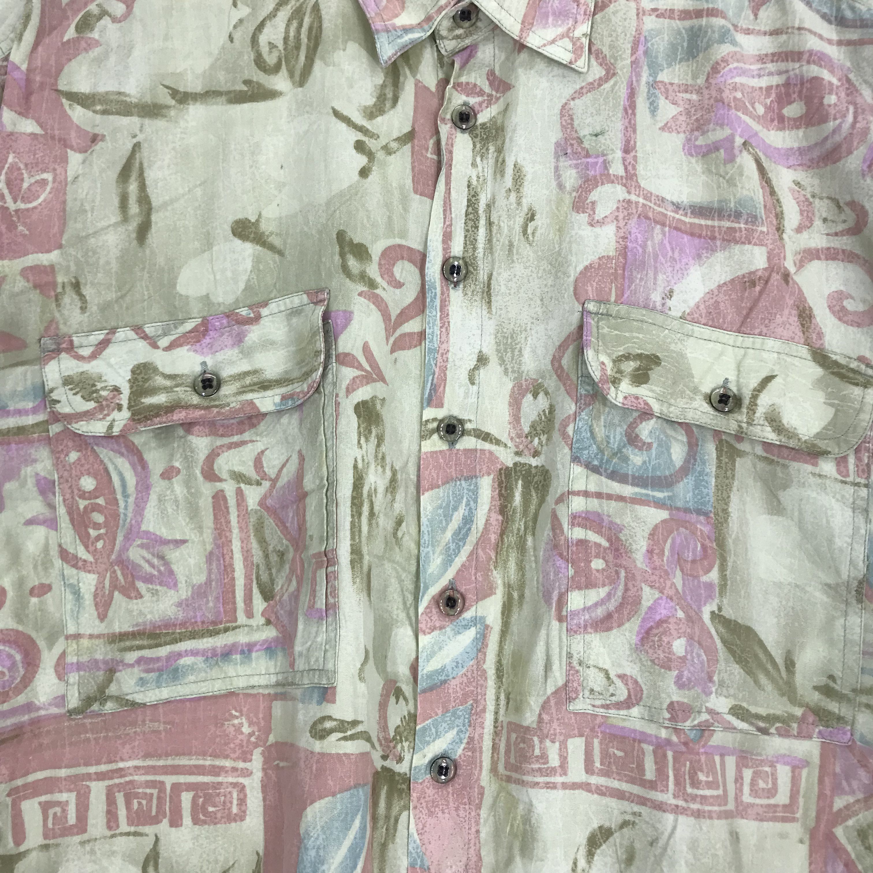 Vintage Vintage 1990's Novelty Baroque Oxfords Viscose Shirt Size US XL / EU 56 / 4 - 5 Thumbnail