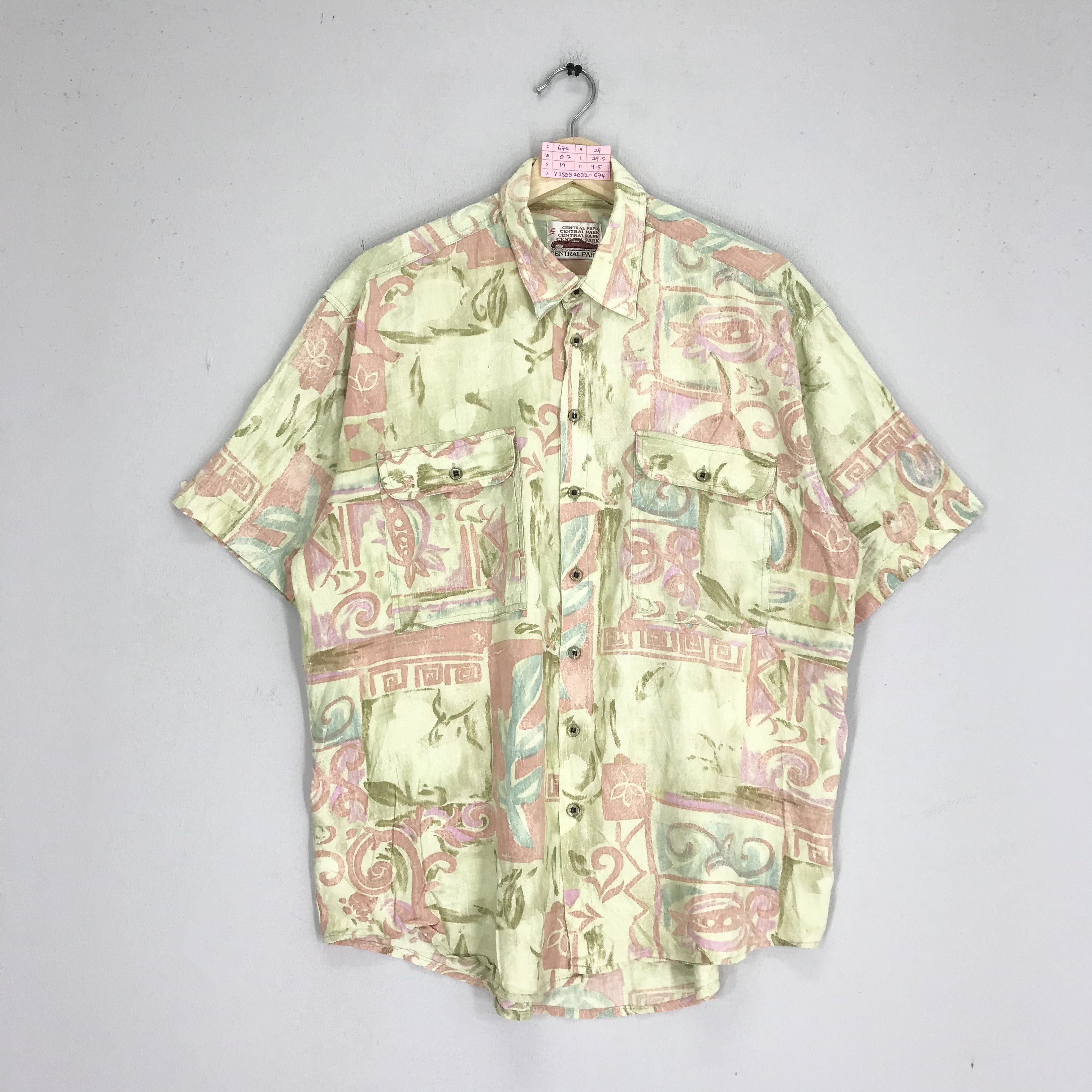 Vintage Vintage 1990's Novelty Baroque Oxfords Viscose Shirt Size US XL / EU 56 / 4 - 1 Thumbnail