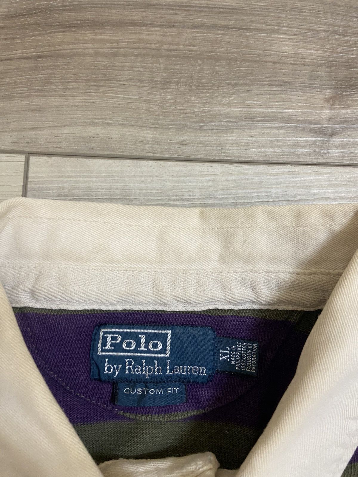 Polo Ralph Lauren × Vintage Vintage 90s Polo Ralph Lauren Striped Button Up Long Sleeve Size US XL / EU 56 / 4 - 2 Thumbnail