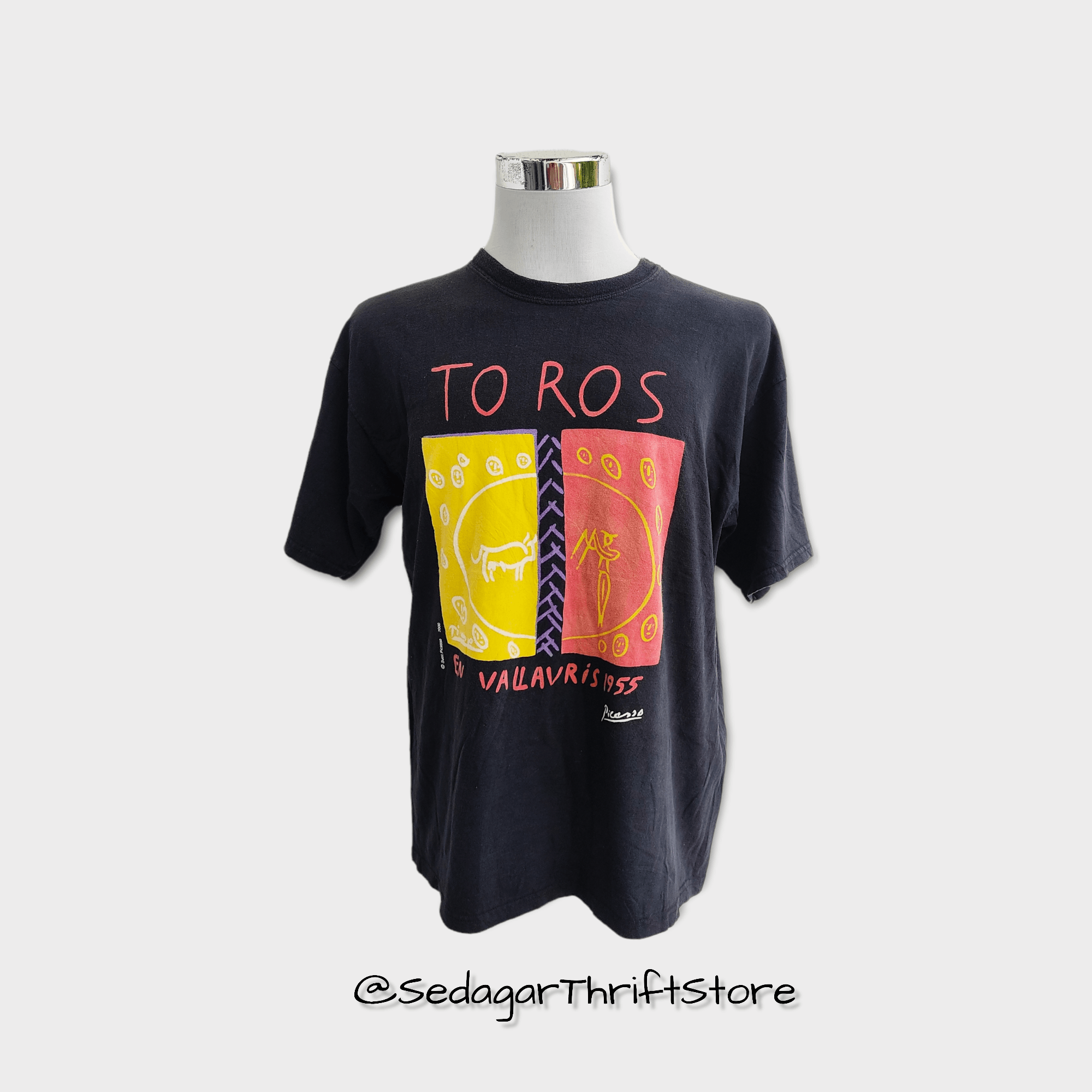 Art × Picasso × Vintage Rare❗Picasso Toros Art T-shirt | Grailed
