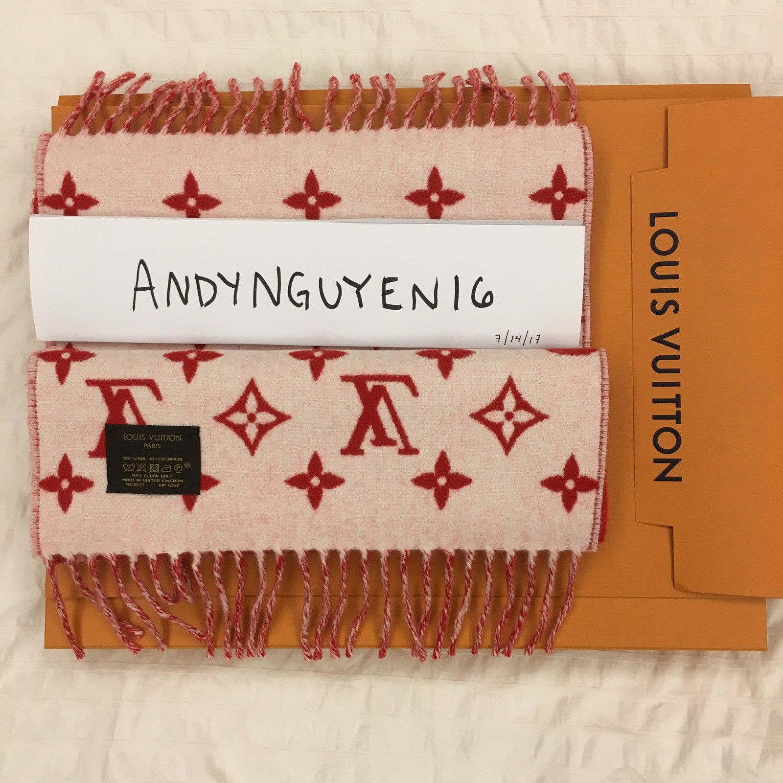 Louis Vuitton × Supreme Louis Vuitton x Supreme Red Monogram