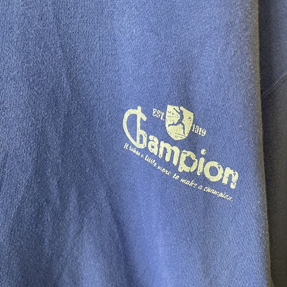Champion Vintage 90s Champion Small Logo Crewneck Hoodie Size L Size US L / EU 52-54 / 3 - 5 Thumbnail