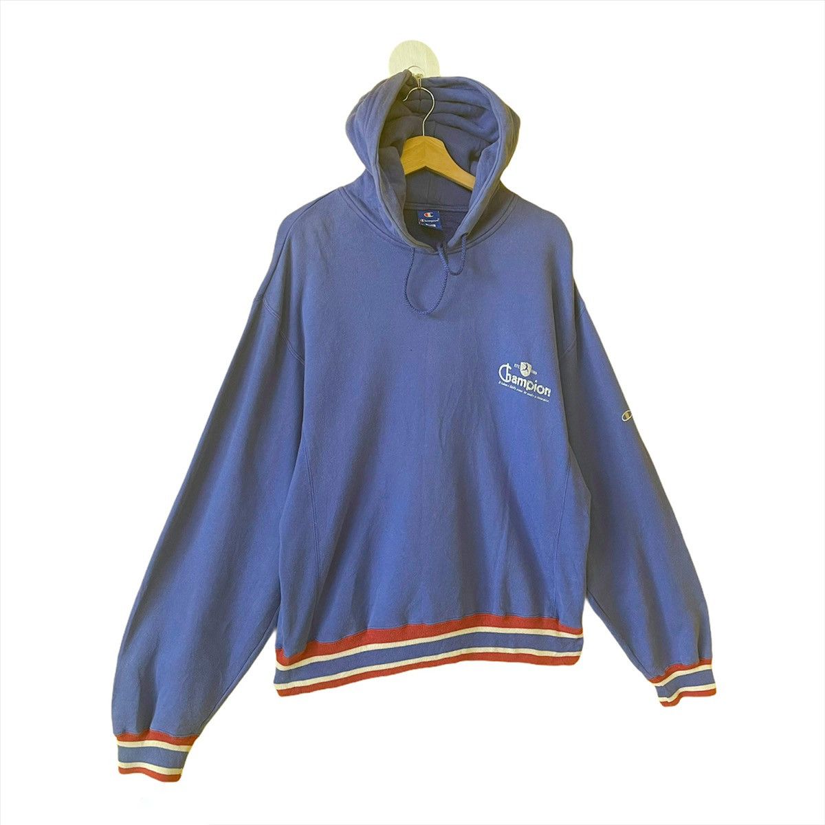 Champion Vintage 90s Champion Small Logo Crewneck Hoodie Size L Size US L / EU 52-54 / 3 - 2 Thumbnail