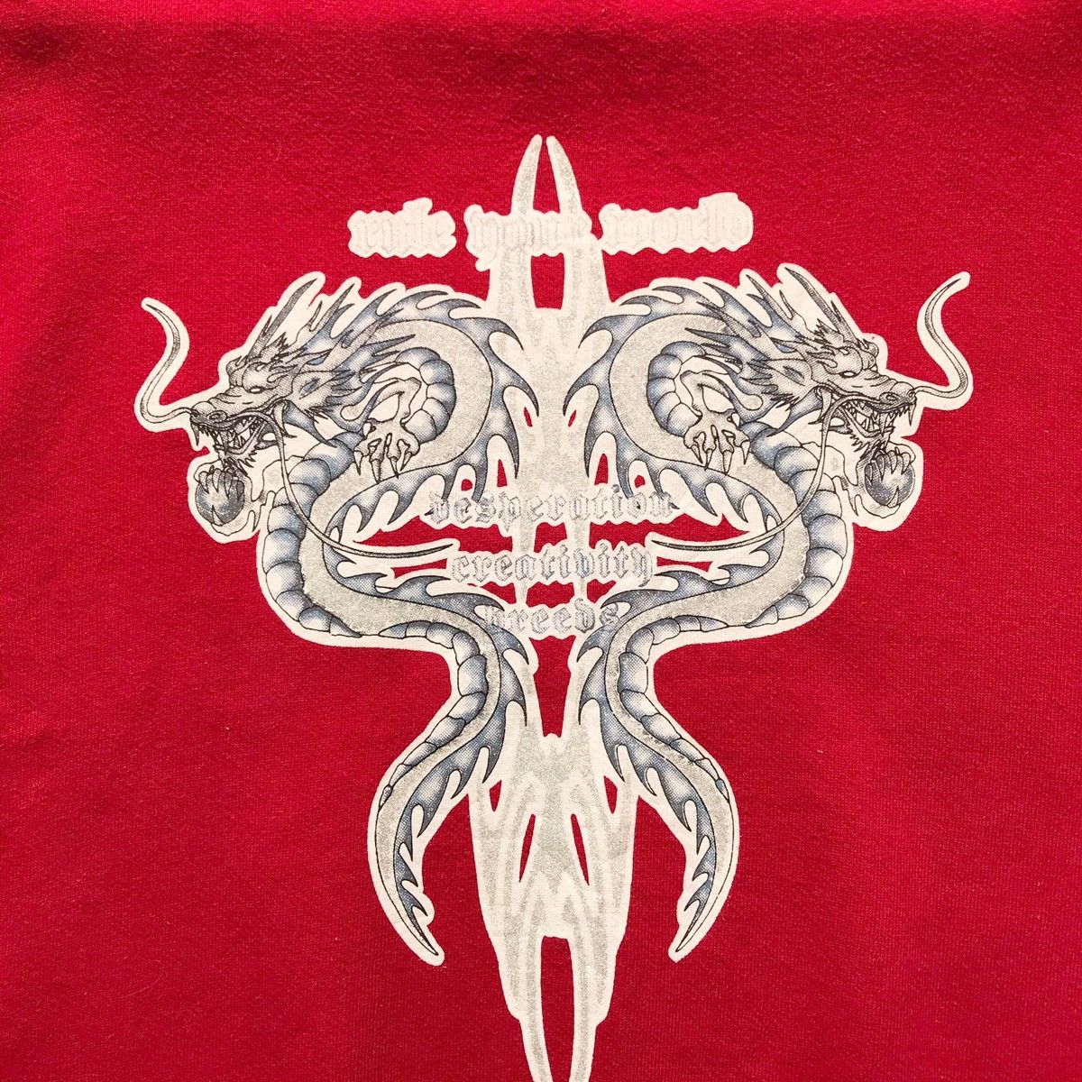 Japanese Brand × Vintage Vintage Dig Deep Tribal Double Heads Crewneck Sweatshirt Size US M / EU 48-50 / 2 - 4 Thumbnail