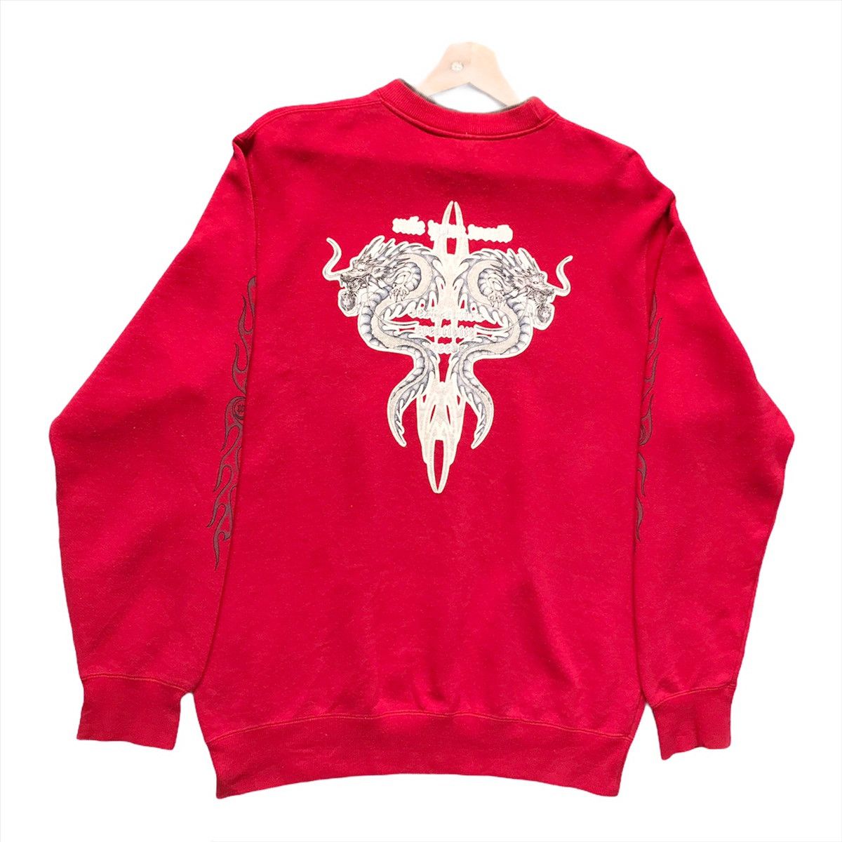 Japanese Brand × Vintage Vintage Dig Deep Tribal Double Heads Crewneck Sweatshirt Size US M / EU 48-50 / 2 - 2 Thumbnail
