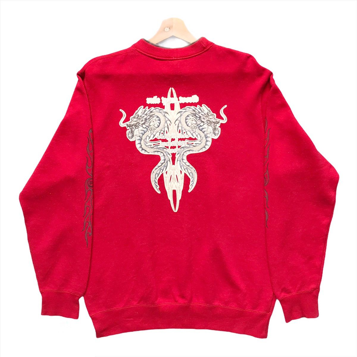 Japanese Brand × Vintage Vintage Dig Deep Tribal Double Heads Crewneck Sweatshirt Size US M / EU 48-50 / 2 - 1 Thumbnail
