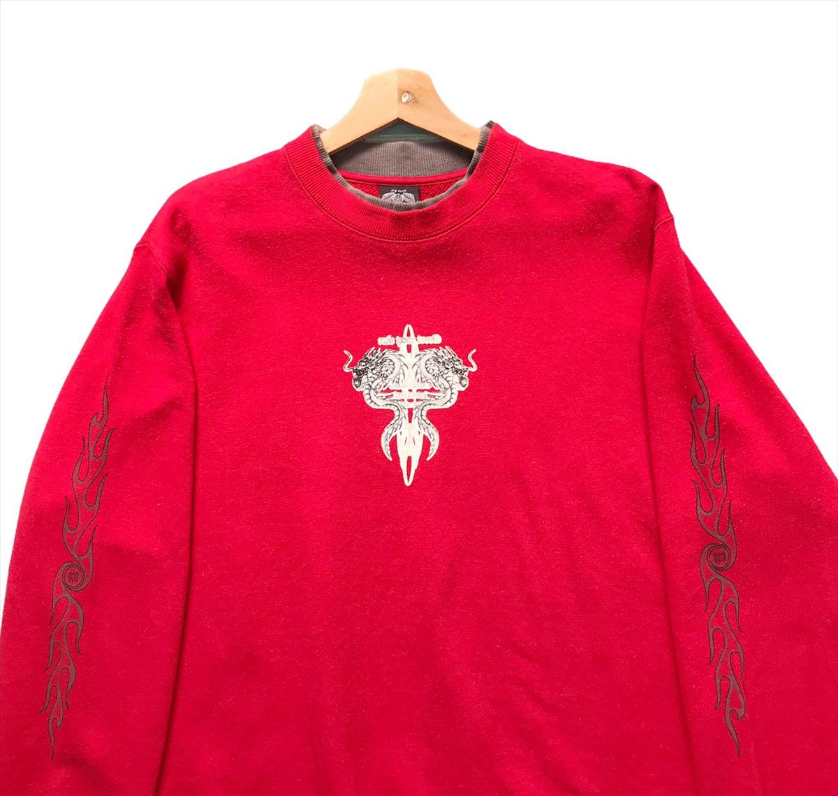 Japanese Brand × Vintage Vintage Dig Deep Tribal Double Heads Crewneck Sweatshirt Size US M / EU 48-50 / 2 - 8 Thumbnail