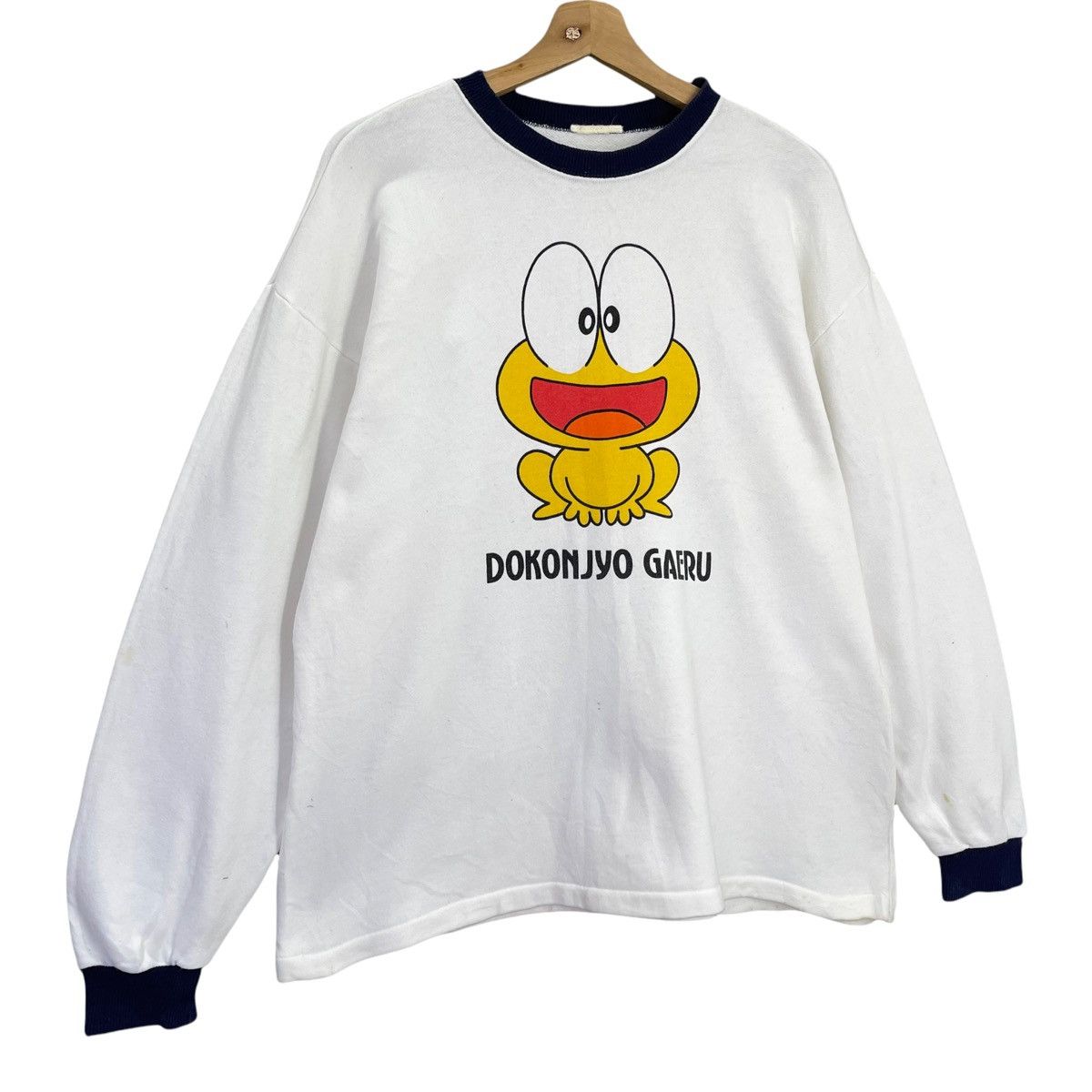 Japanese Brand 90s Dokonjyo Gaeru Big Logo Crewneck Sweatshirt Size M Size US M / EU 48-50 / 2 - 2 Thumbnail