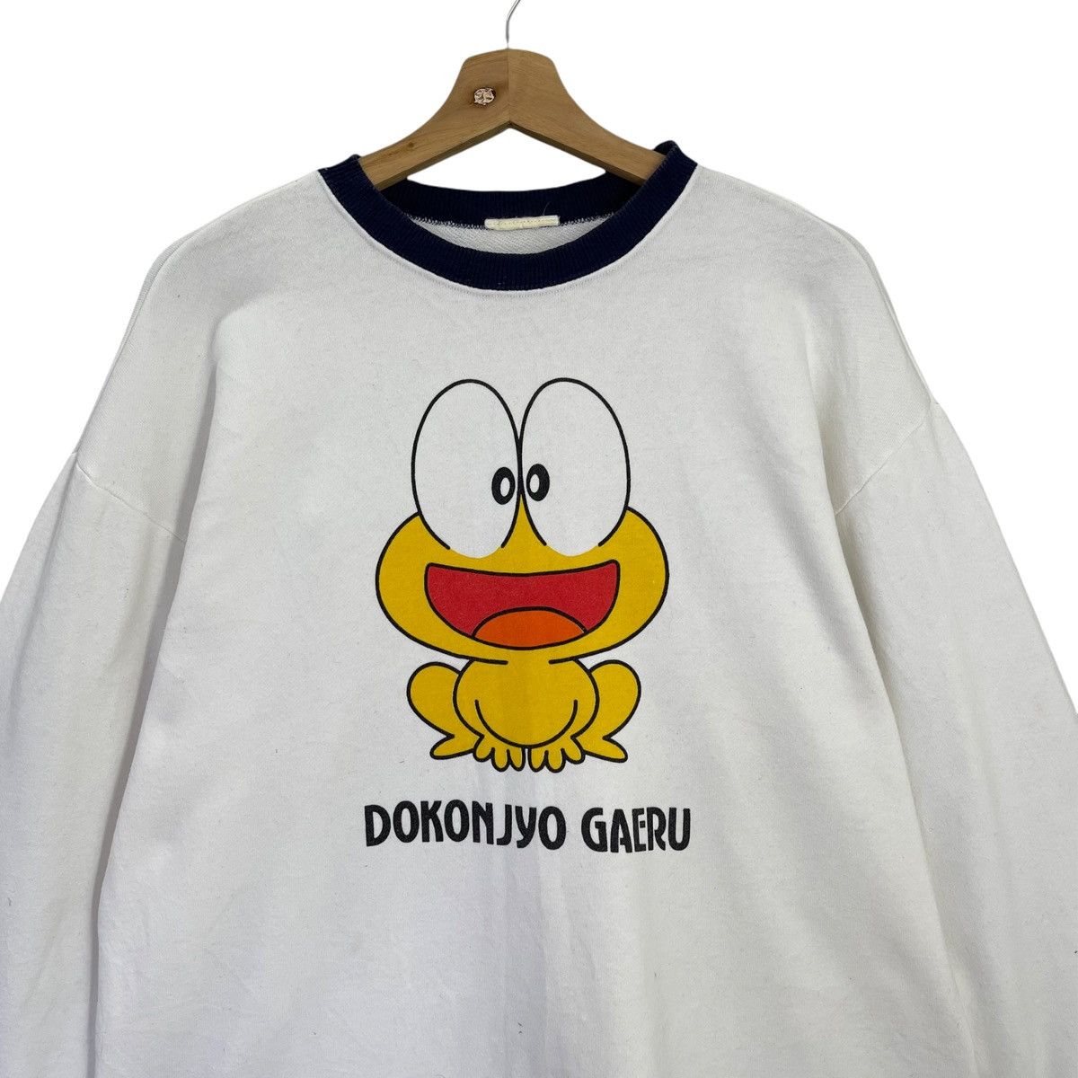Japanese Brand 90s Dokonjyo Gaeru Big Logo Crewneck Sweatshirt Size M Size US M / EU 48-50 / 2 - 4 Thumbnail