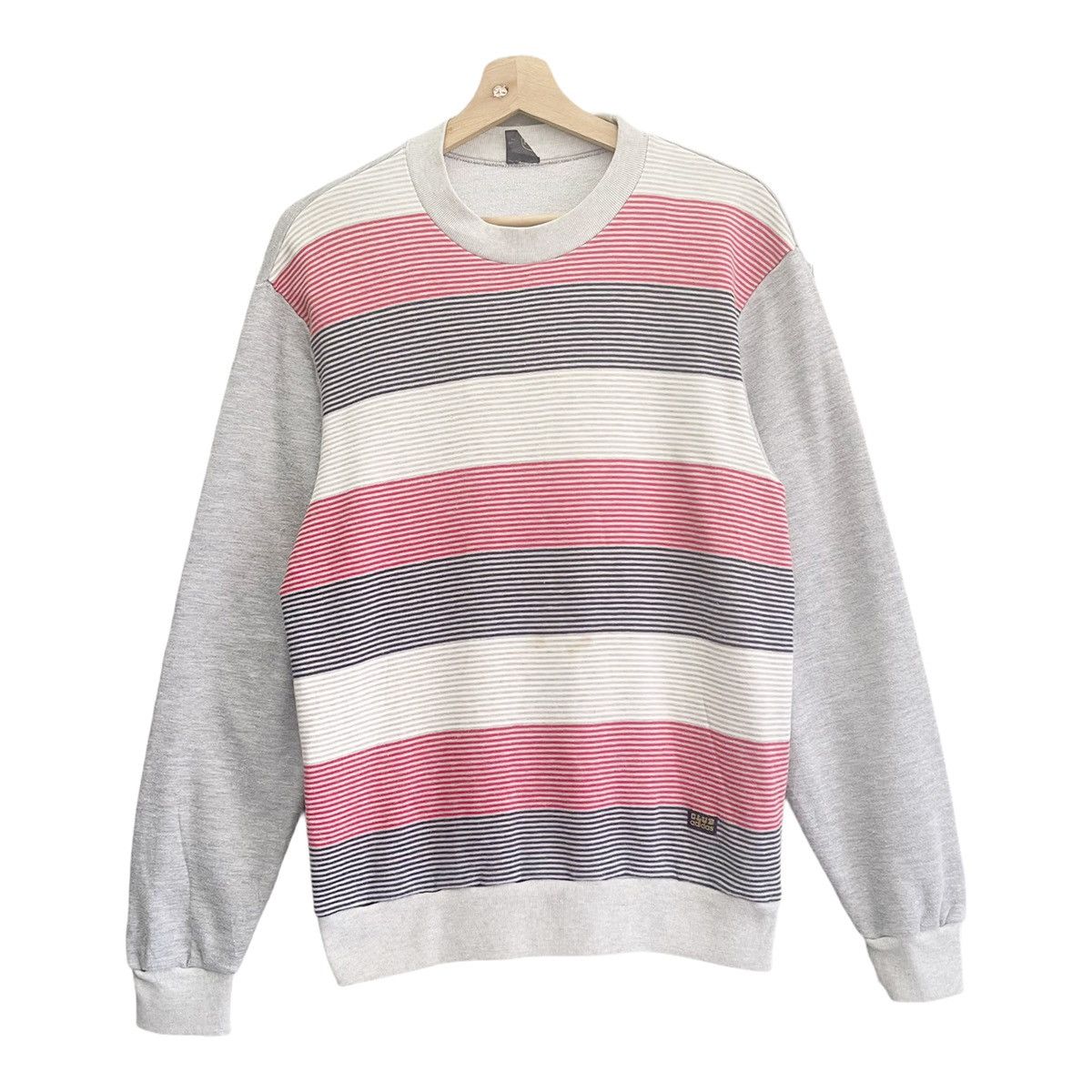 Adidas Vintage 00s Adidas Club Stripe Crewneck Sweatshirt Size M Size US M / EU 48-50 / 2 - 1 Thumbnail