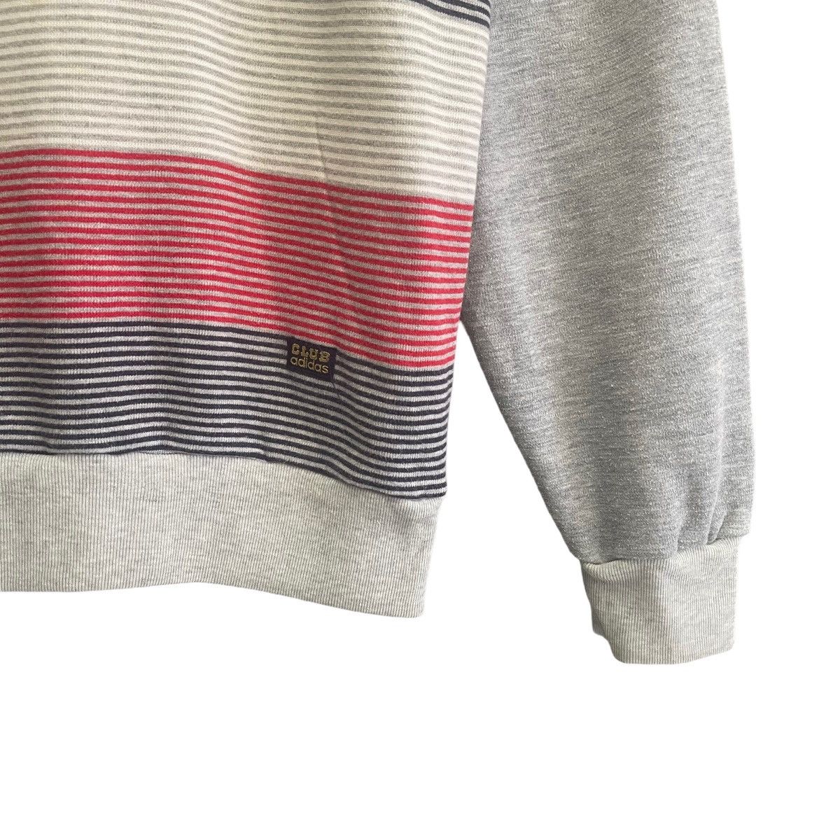 Adidas Vintage 00s Adidas Club Stripe Crewneck Sweatshirt Size M Size US M / EU 48-50 / 2 - 5 Thumbnail