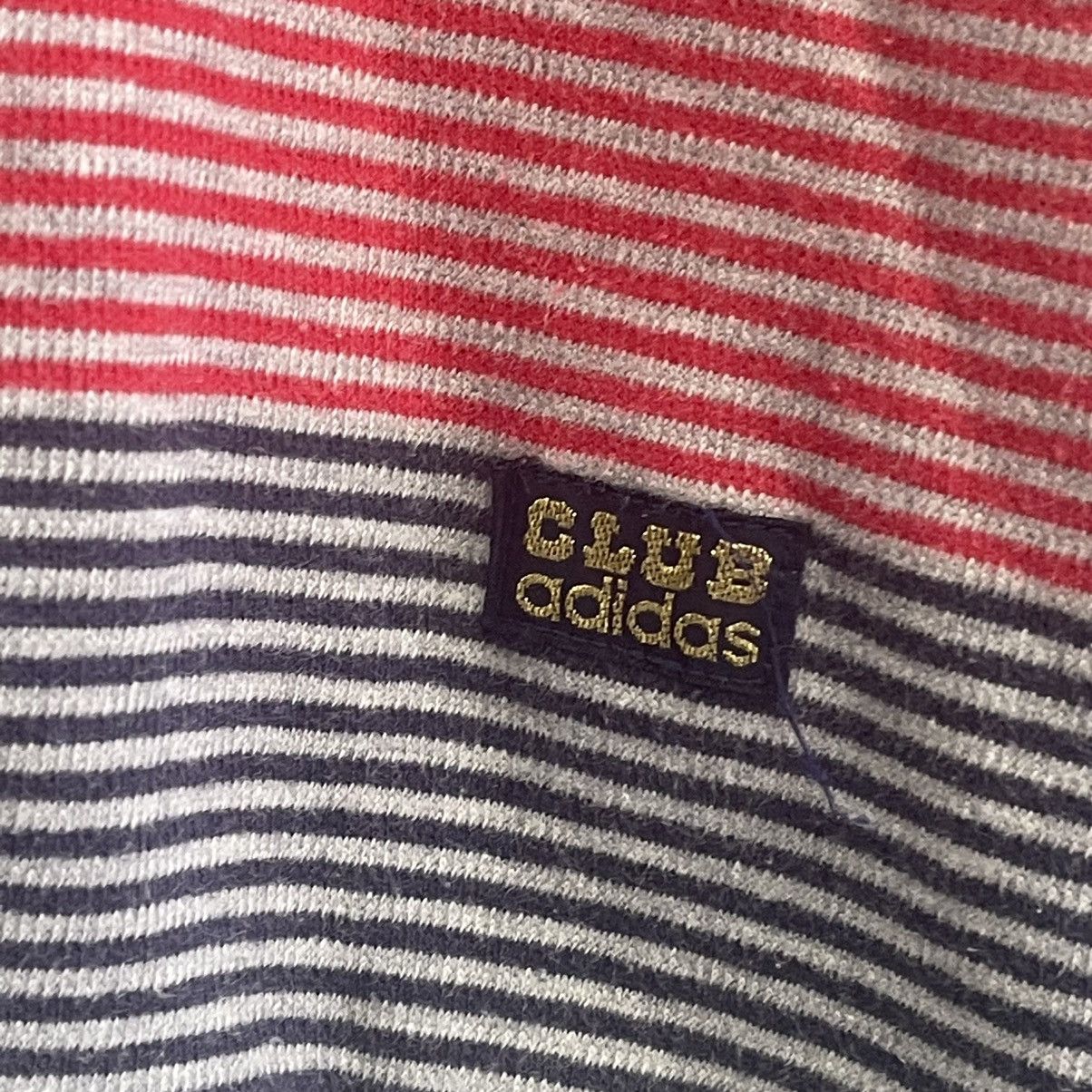 Adidas Vintage 00s Adidas Club Stripe Crewneck Sweatshirt Size M Size US M / EU 48-50 / 2 - 6 Thumbnail