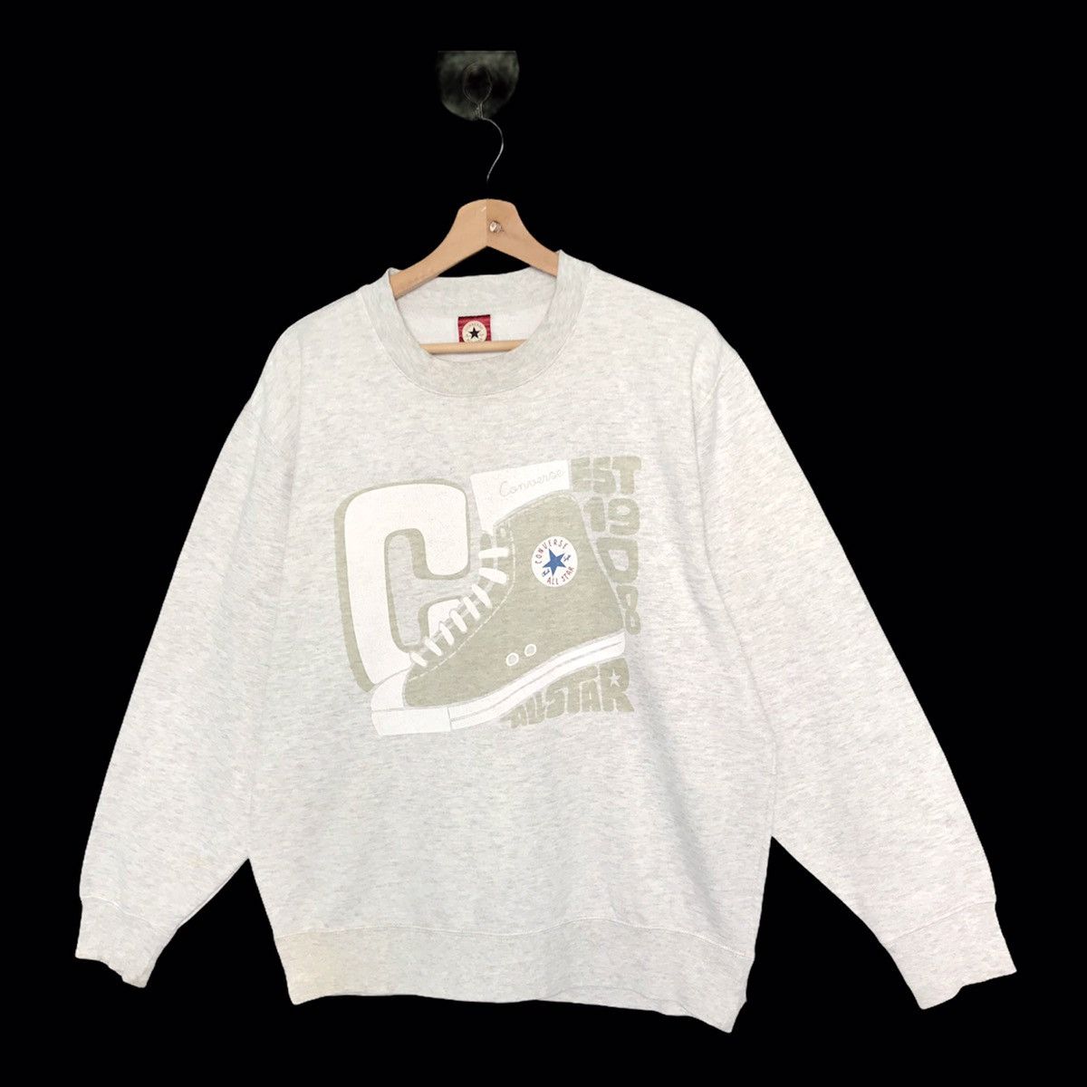 Converse Converse Big Logo Pullover Crewneck Sweatshirt Size L Size US L / EU 52-54 / 3 - 3 Thumbnail