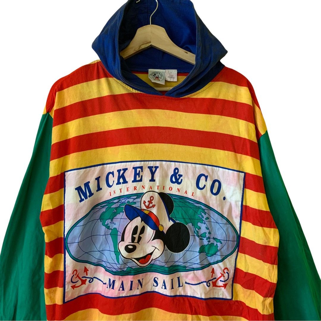 Disney Vintage 90s Mickey Mouse Pullover Hoodies Size M Size US M / EU 48-50 / 2 - 2 Thumbnail