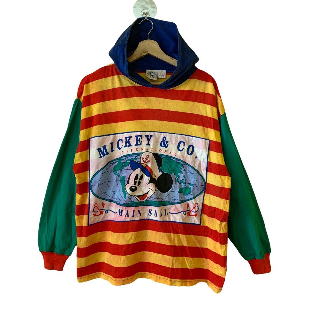 Disney Vintage 90s Mickey Mouse Pullover Hoodies Size M Size US M / EU 48-50 / 2 - 1 Thumbnail