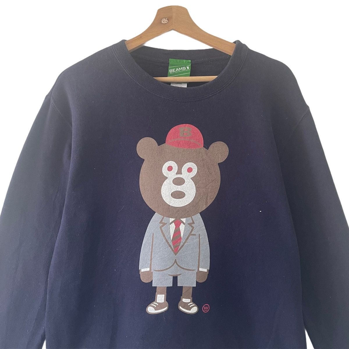 Beams Plus × Cartoon Network Beamst Big Logo Crewneck Sweatshirt Size M Size US M / EU 48-50 / 2 - 4 Thumbnail
