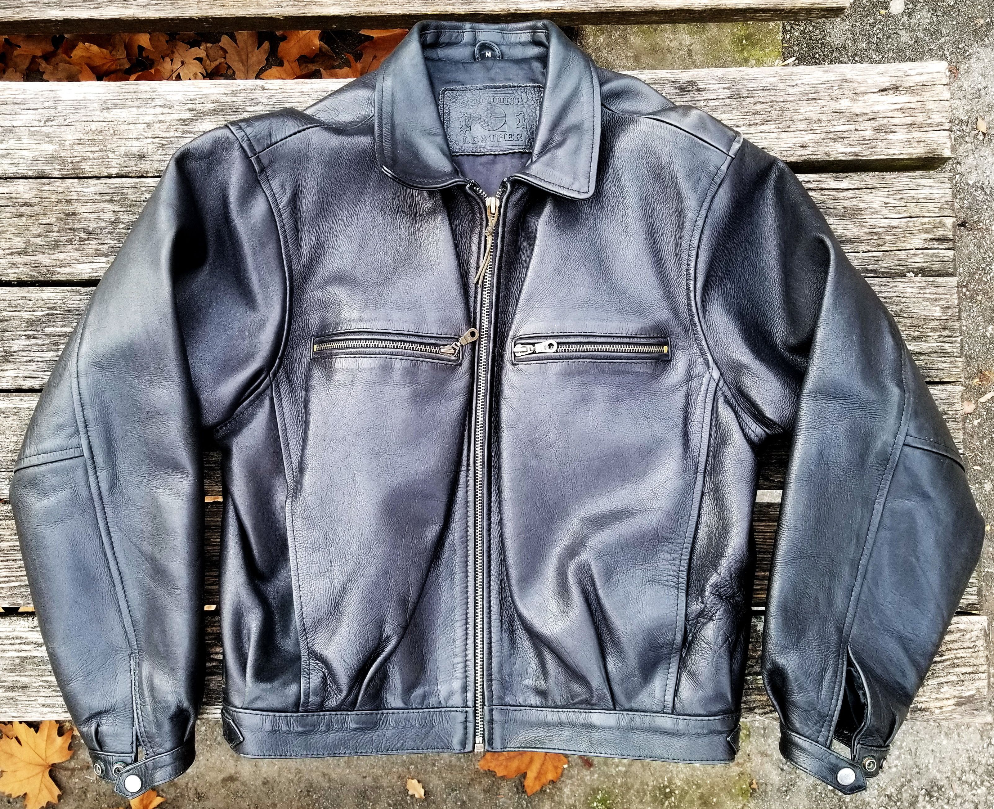 Vintage Oversized Leather Jacket Size US M / EU 48-50 / 2 - 1 Thumbnail