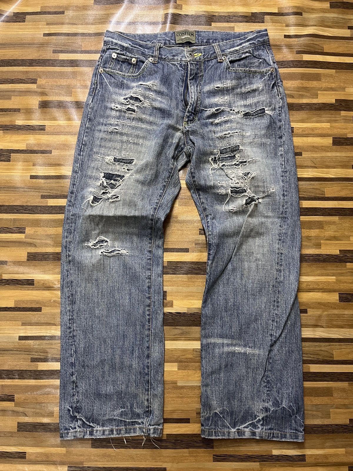 Japanese Brand Ripped Distressed Hysteric Distressed Denim Japanese Size US 32 / EU 48 - 15 Thumbnail