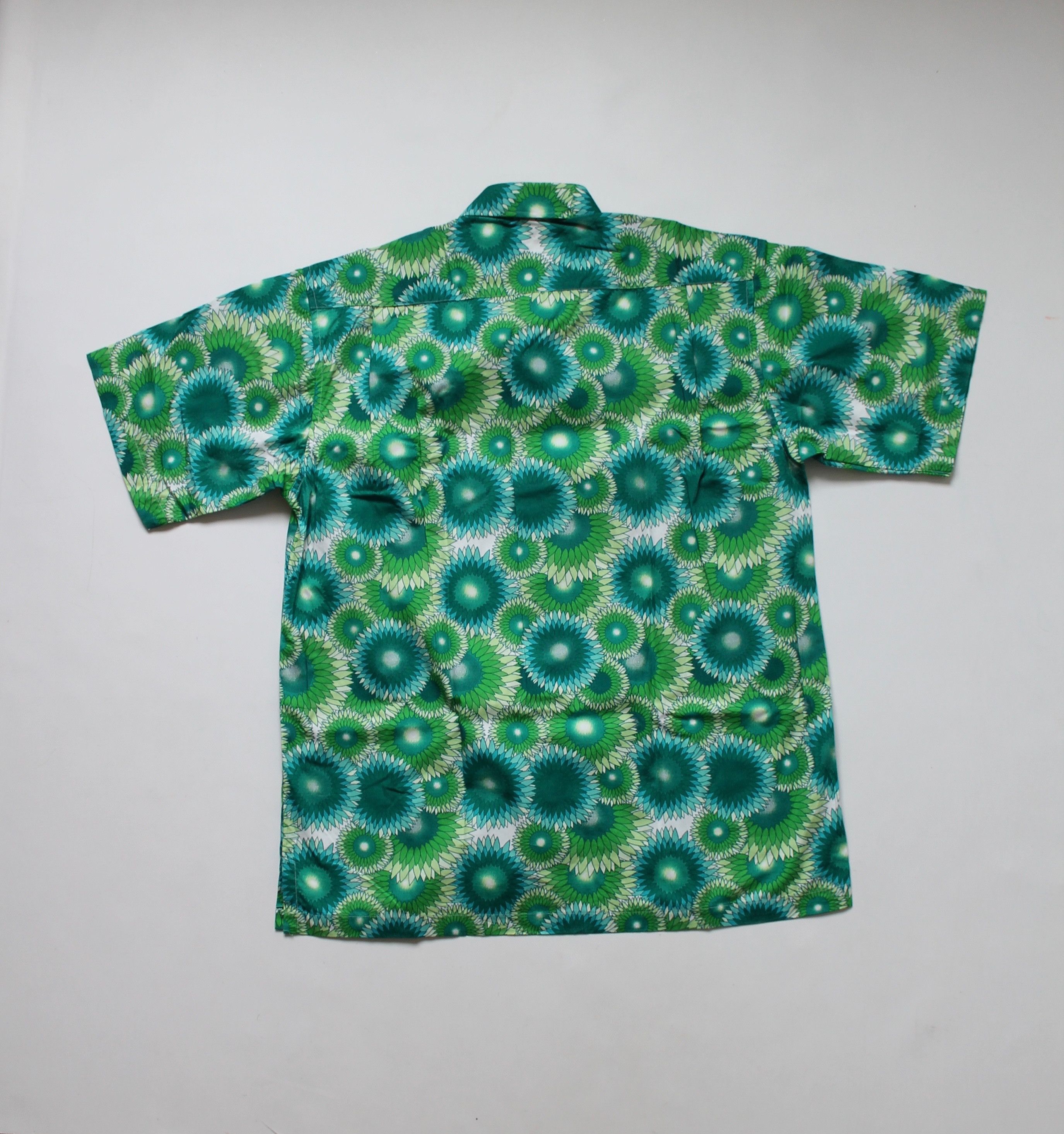 Vintage BOTTICELLI Hawaiian Shirt Floral shirt Green Size US XL / EU 56 / 4 - 6 Thumbnail