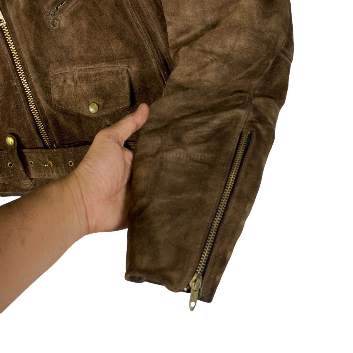Vanson Leathers Vanson Leathers Heavyweight Washed Suede Rider Jacket Size US M / EU 48-50 / 2 - 9 Thumbnail
