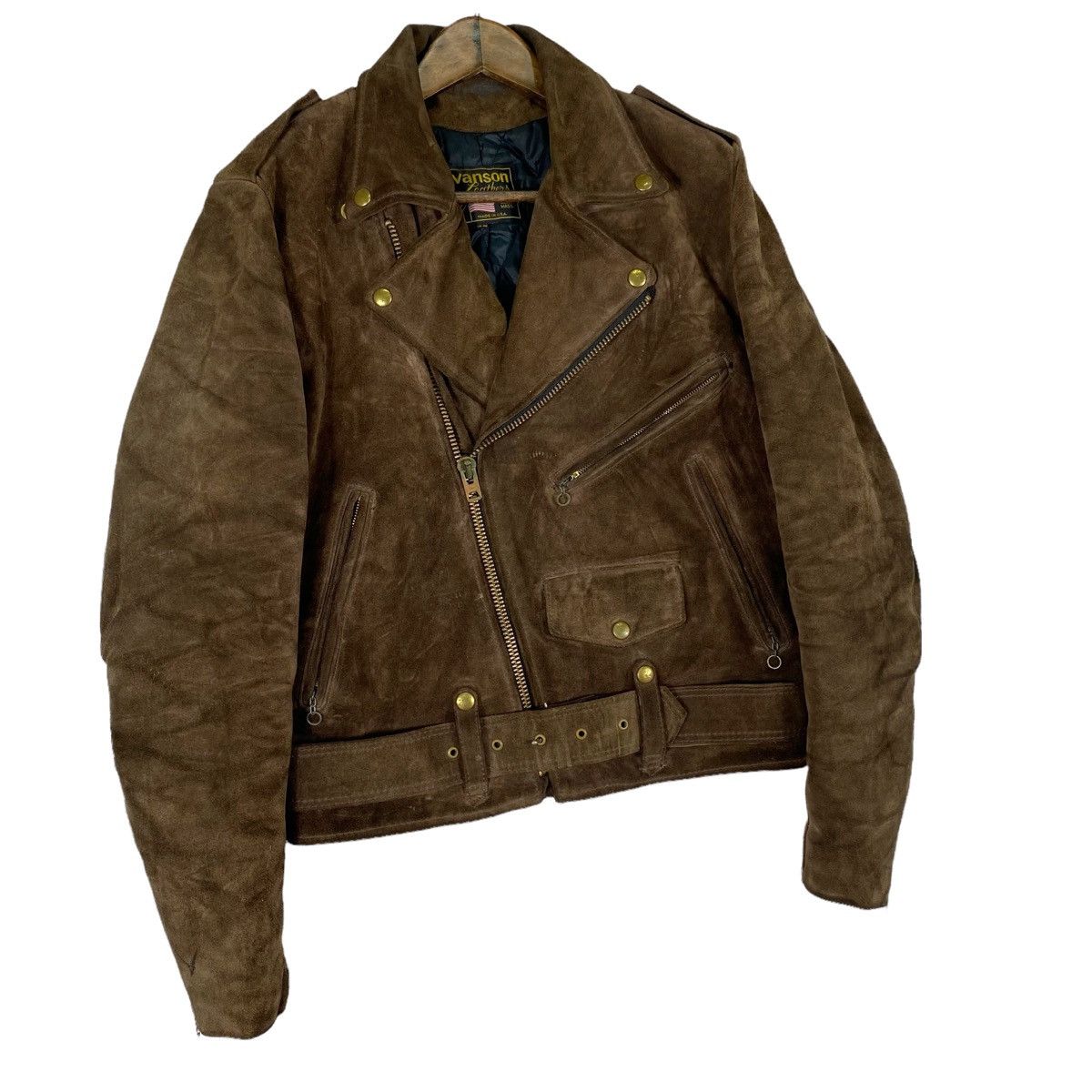 Vanson Leathers Vanson Leathers Heavyweight Washed Suede Rider Jacket Size US M / EU 48-50 / 2 - 4 Thumbnail