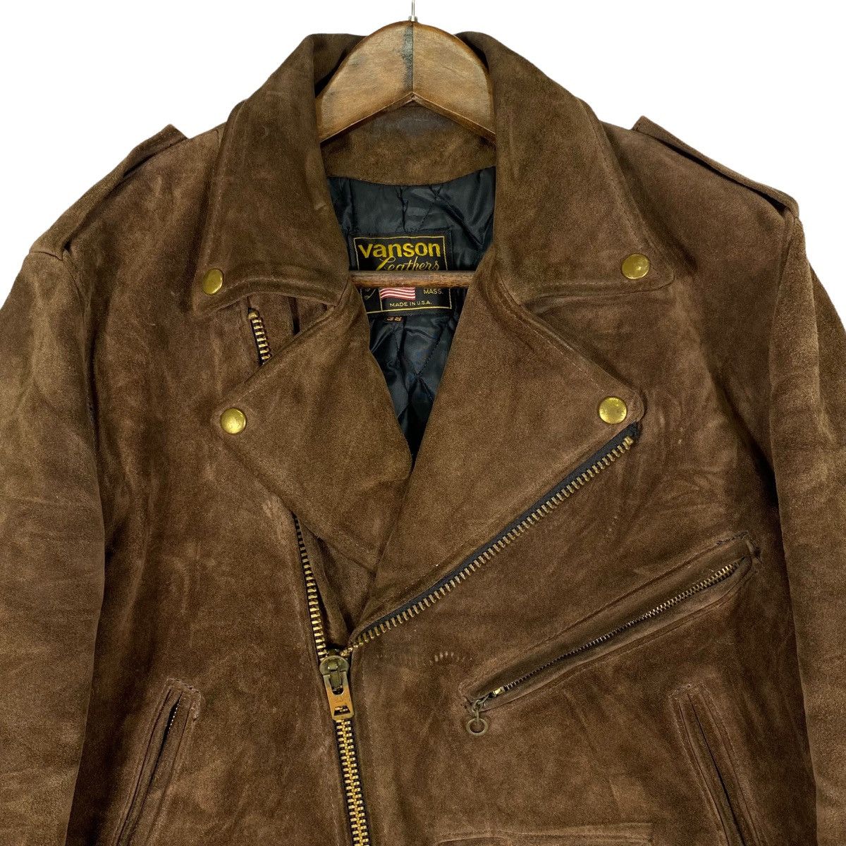 Vanson Leathers Vanson Leathers Heavyweight Washed Suede Rider Jacket Size US M / EU 48-50 / 2 - 5 Thumbnail