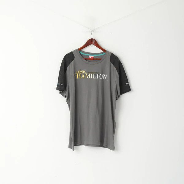 Puma Puma Men XXL T -Shirt Gray Cotton Lewis Hamilton 6469 Size US XXL / EU 58 / 5 - 1 Thumbnail
