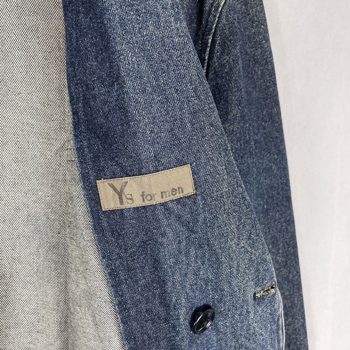 Yohji Yamamoto 🔥YS FOR MEN DENIM BUTTON JACKET Size US L / EU 52-54 / 3 - 13 Thumbnail