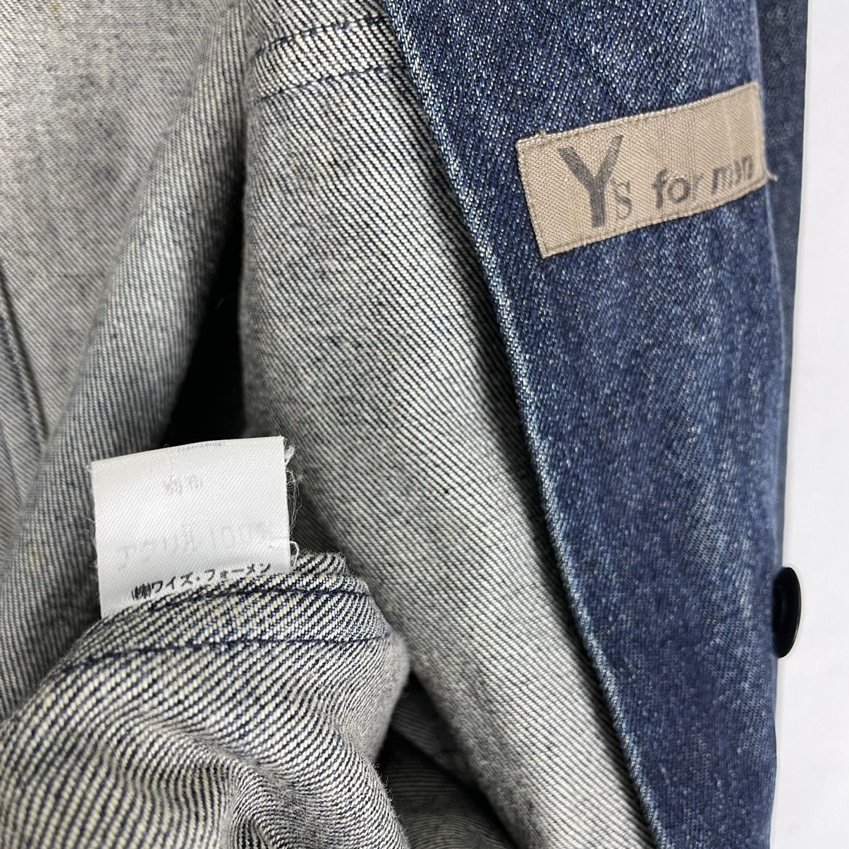 Yohji Yamamoto 🔥YS FOR MEN DENIM BUTTON JACKET Size US L / EU 52-54 / 3 - 11 Thumbnail