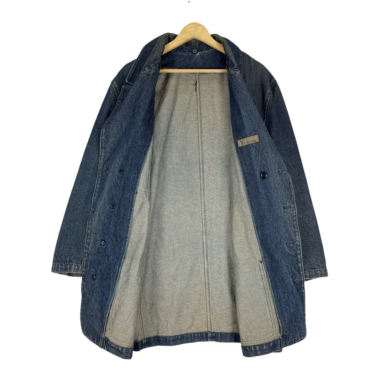 Yohji Yamamoto 🔥YS FOR MEN DENIM BUTTON JACKET Size US L / EU 52-54 / 3 - 8 Thumbnail