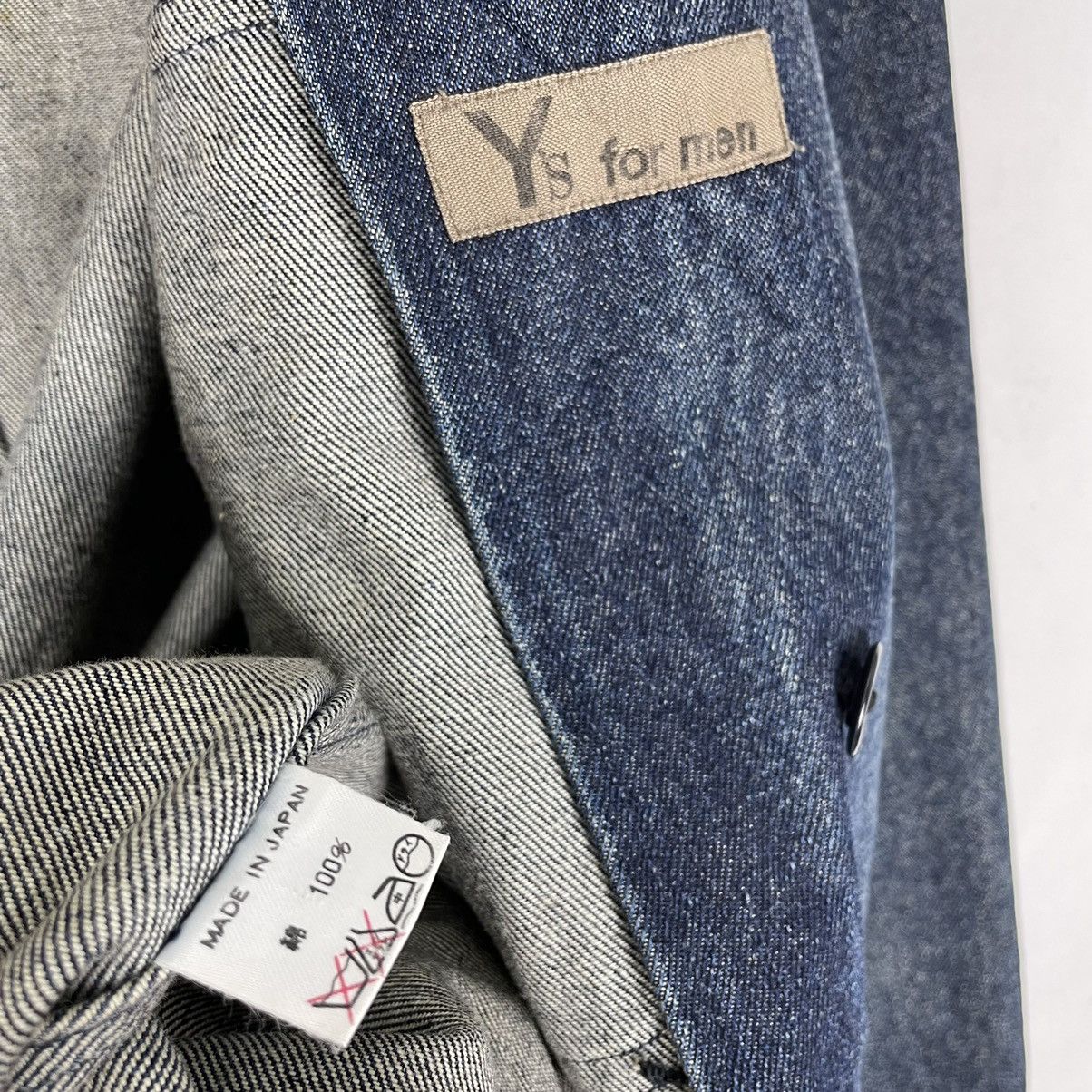 Yohji Yamamoto 🔥YS FOR MEN DENIM BUTTON JACKET Size US L / EU 52-54 / 3 - 12 Thumbnail