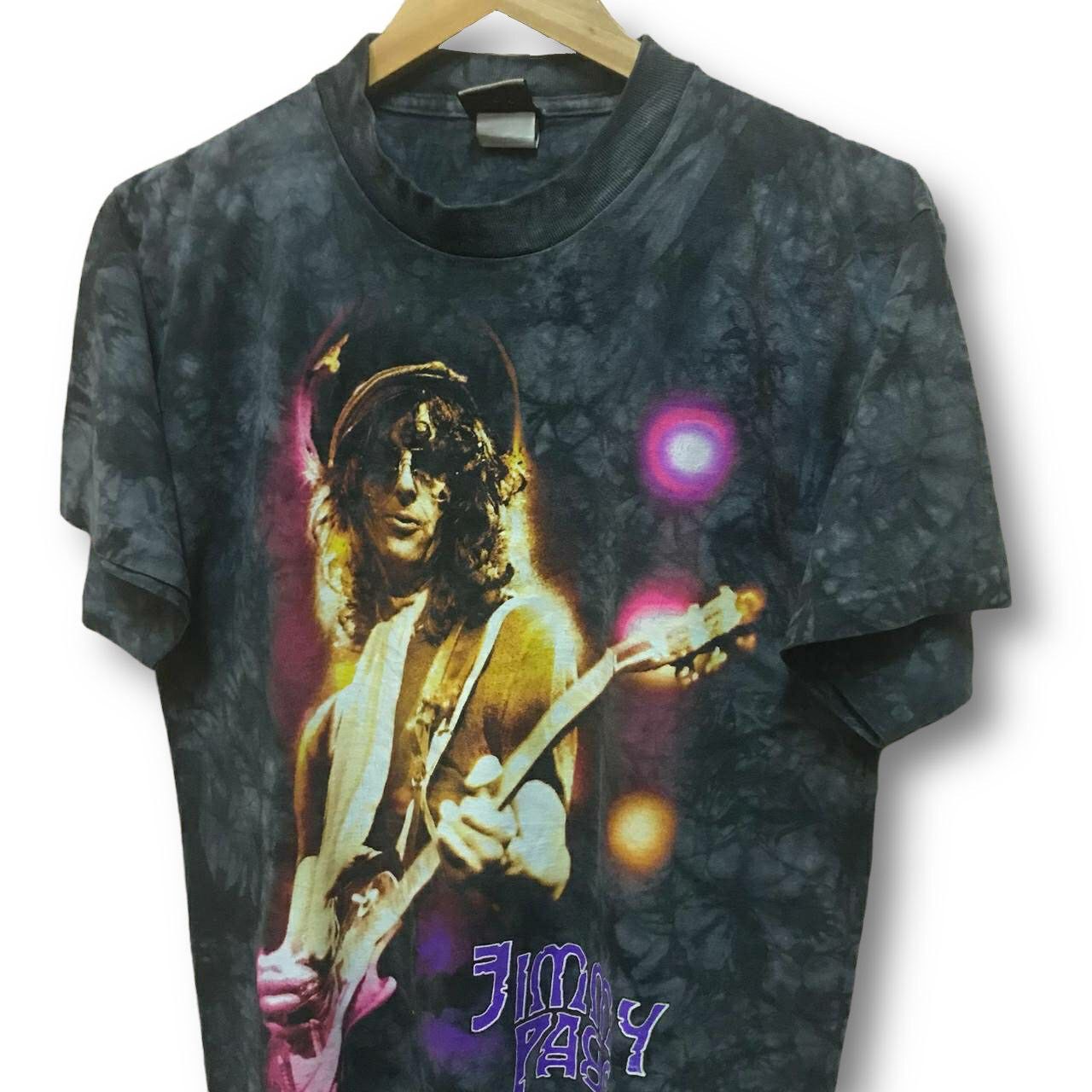 Led Zeppelin × Liquid Blue × Vintage Vintage Jimmy Page Led Zeppelin Tie Dye T Shirt Size US M / EU 48-50 / 2 - 3 Thumbnail