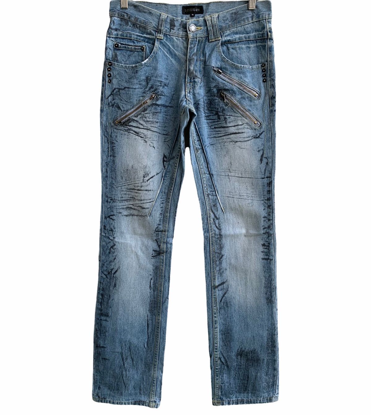 Japanese Brand Japanese Brand Lowbox Distressed Jeans Size US 30 / EU 46 - 2 Thumbnail