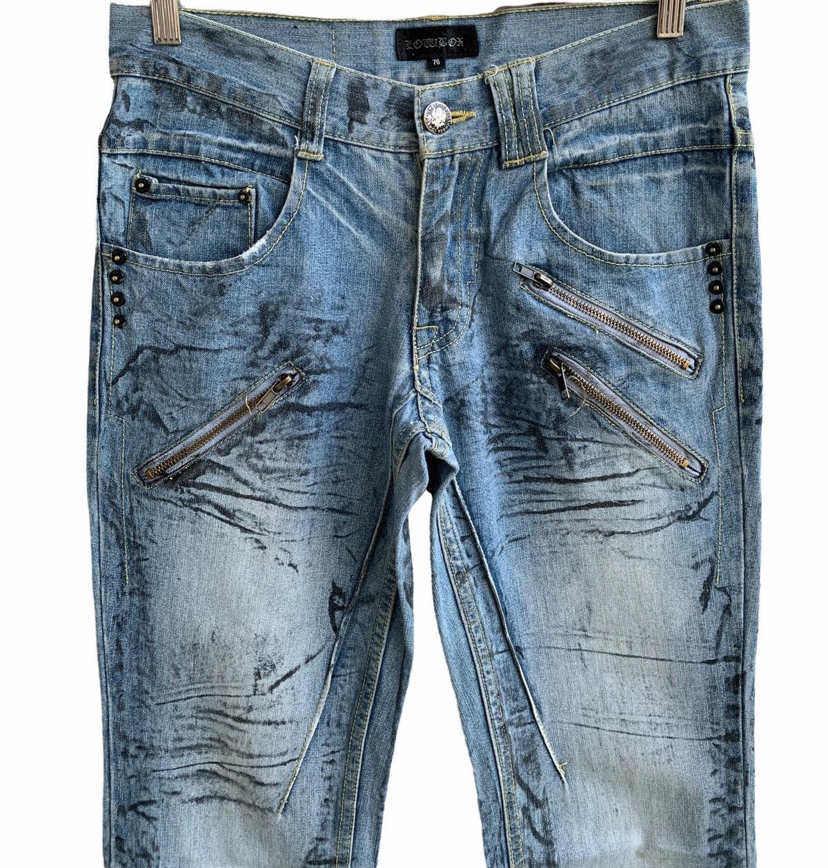 Japanese Brand Japanese Brand Lowbox Distressed Jeans Size US 30 / EU 46 - 4 Thumbnail