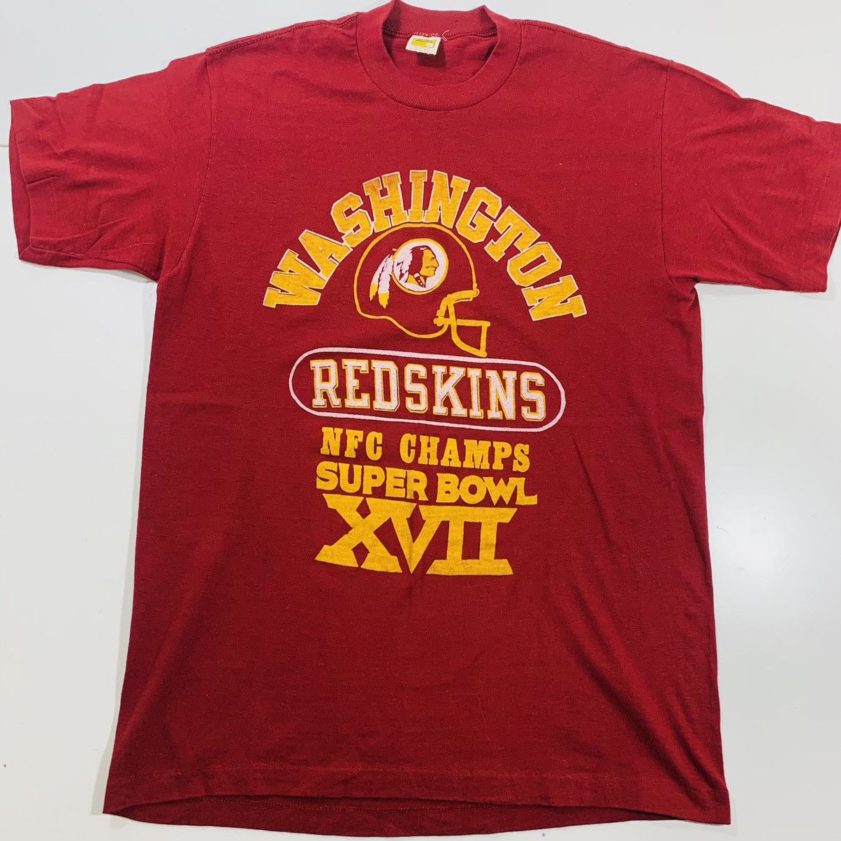 Vintage Washington Redskins Super Bowl XVII NFC T-Shirt Vtg 1983 M ...