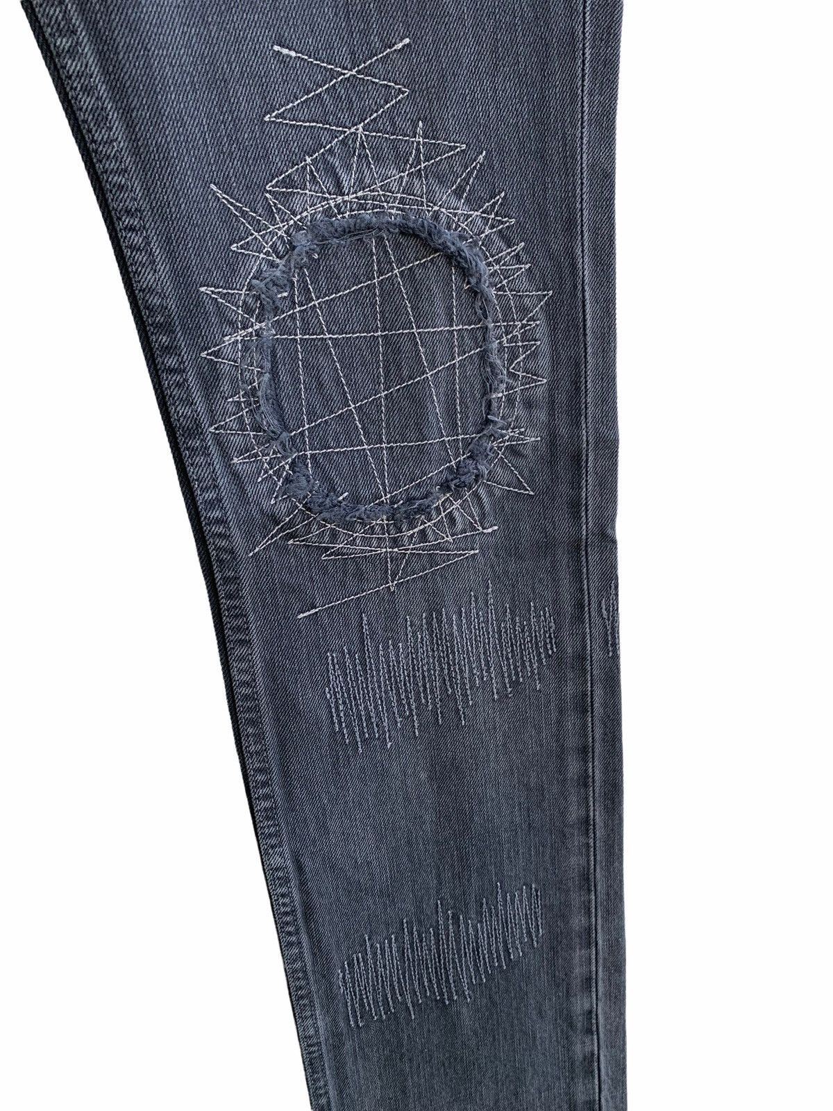 Japanese Brand 🔥Delete Today Japanese Brand Wizard Distressed Patchwork Size US 29 - 8 Thumbnail