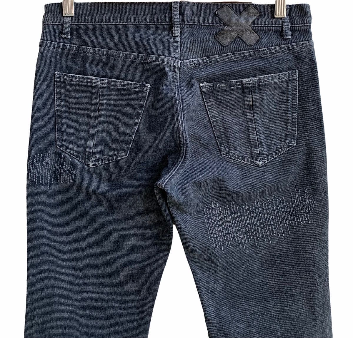 Japanese Brand 🔥Delete Today Japanese Brand Wizard Distressed Patchwork Size US 29 - 10 Thumbnail