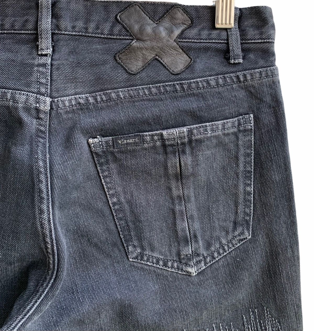 Japanese Brand 🔥Delete Today Japanese Brand Wizard Distressed Patchwork Size US 29 - 11 Thumbnail