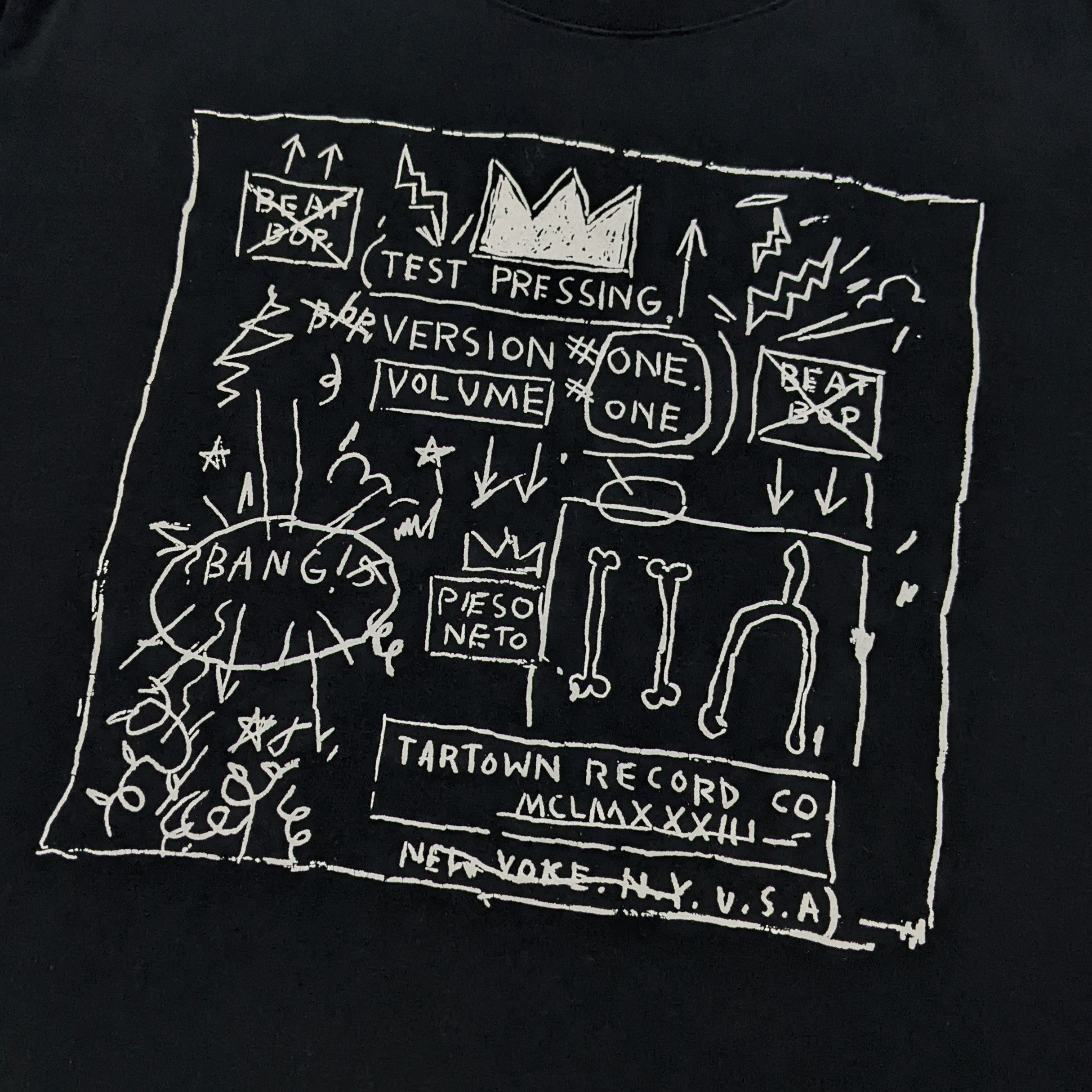 Jean-Michel Basquiat JEAN MICHEL BASQUIAT T Shirt Vintage 80's Graffiti Tee Size US L / EU 52-54 / 3 - 3 Thumbnail