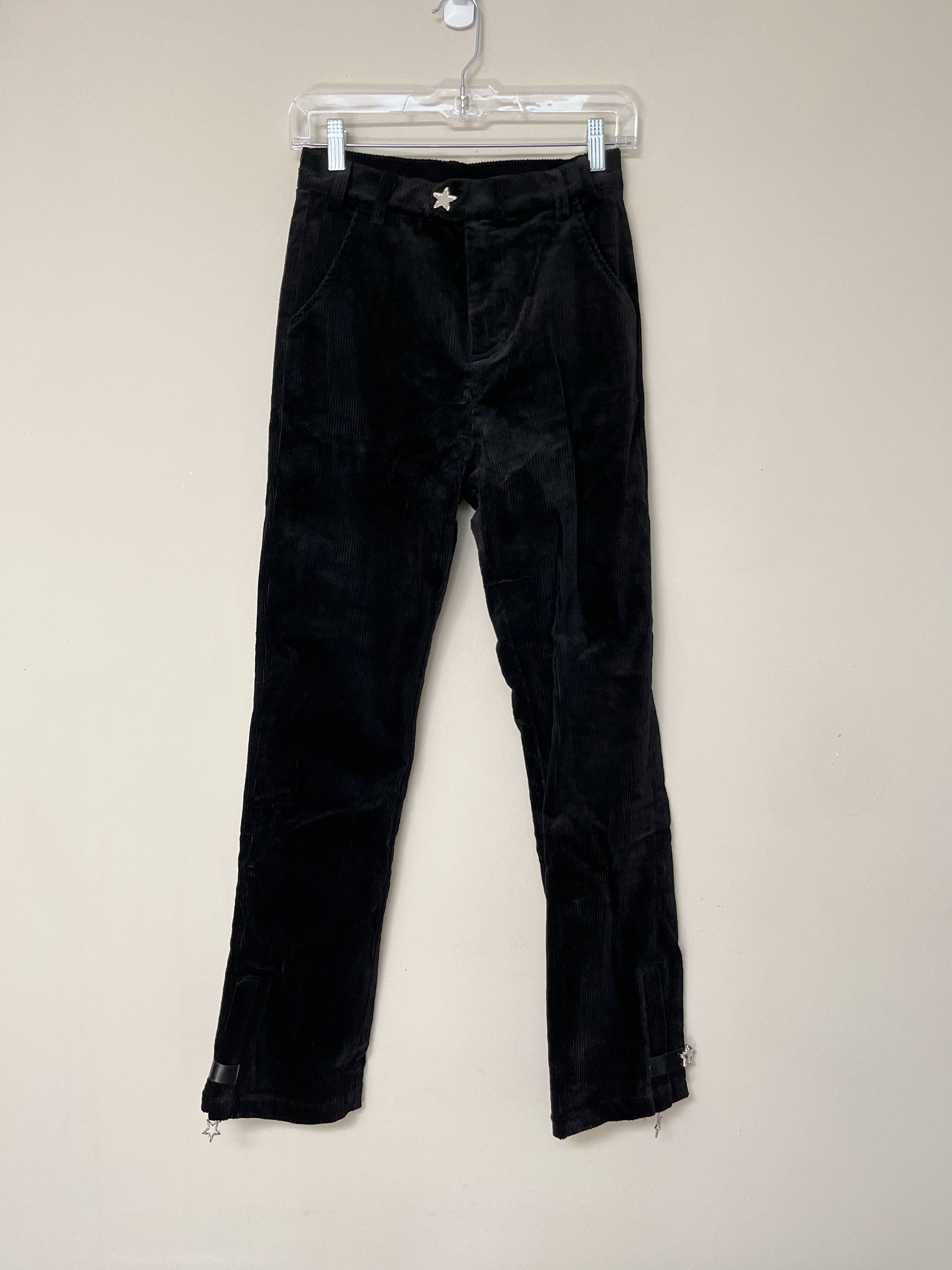 Other Jack Lyons Pythia High Waisted Black Corduroy Flares Size US 26 / EU 42 - 3 Thumbnail