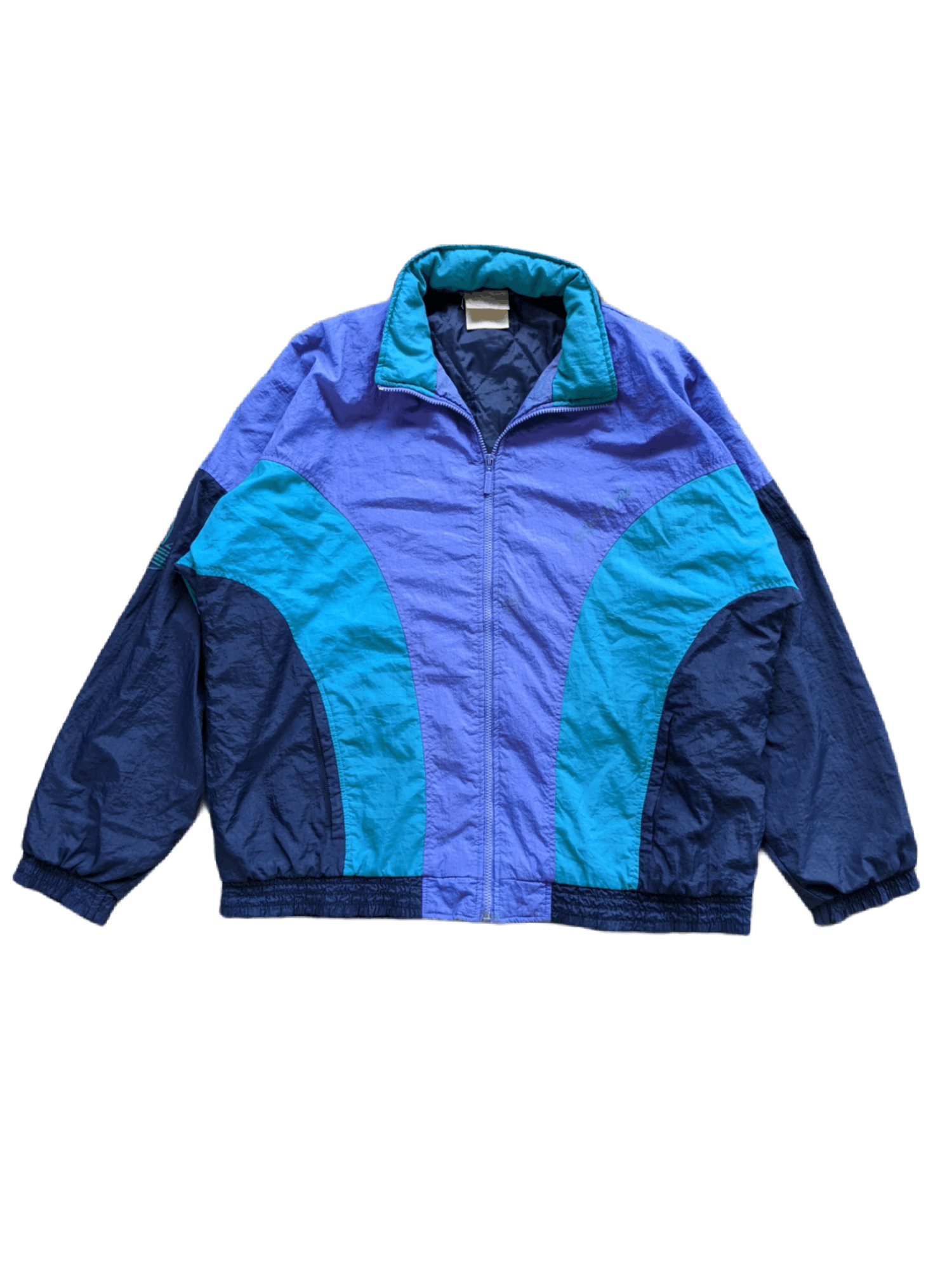 Vintage 90'S adidas padded hoodie/puffer jacket, size M, men's Nylon blue type Vintage Second Hand main image 0