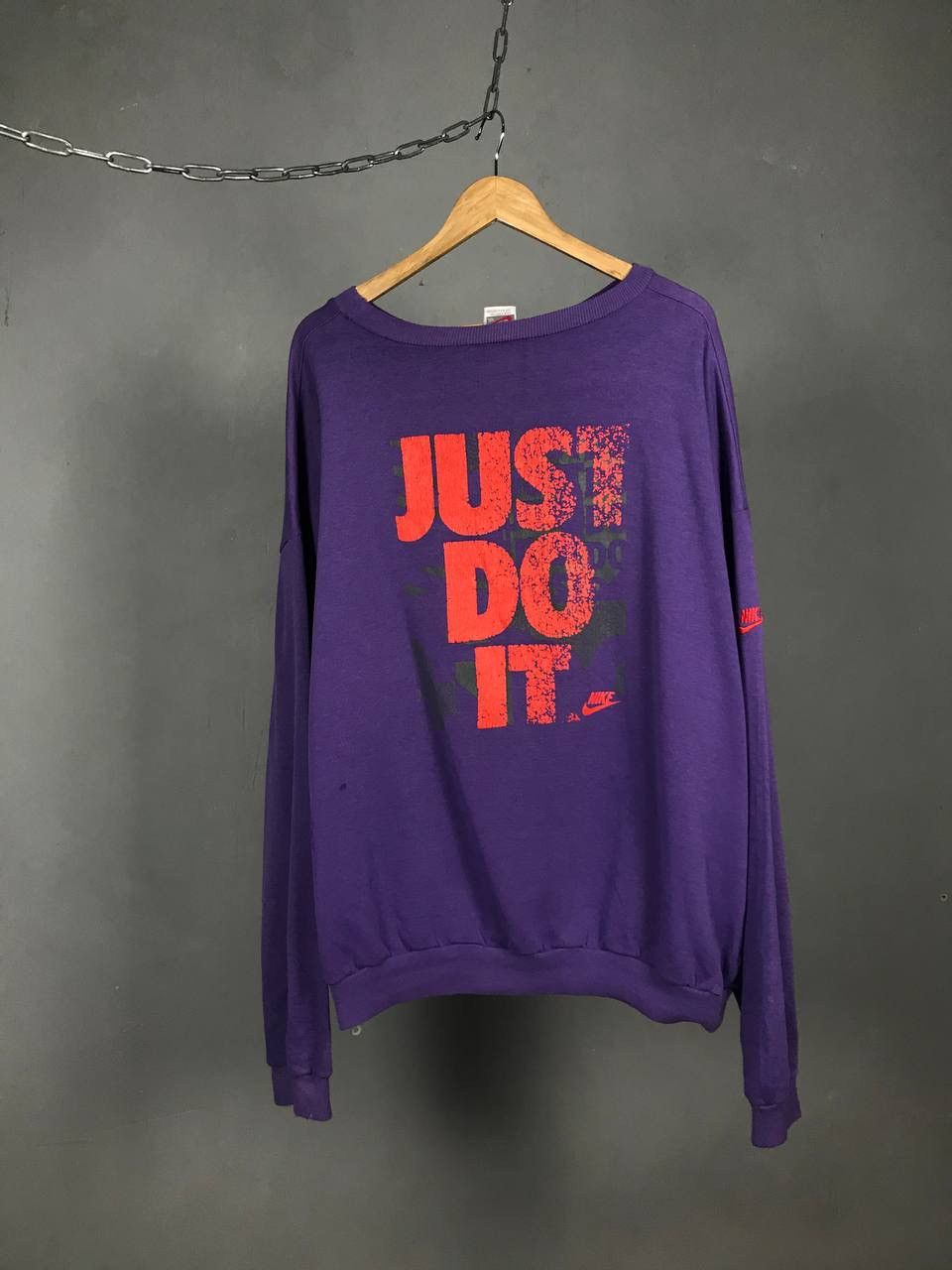 Vintage Nike Just Do It big logo vintage streetwear sweatshirt Size US XXL / EU 58 / 5 - 1 Thumbnail