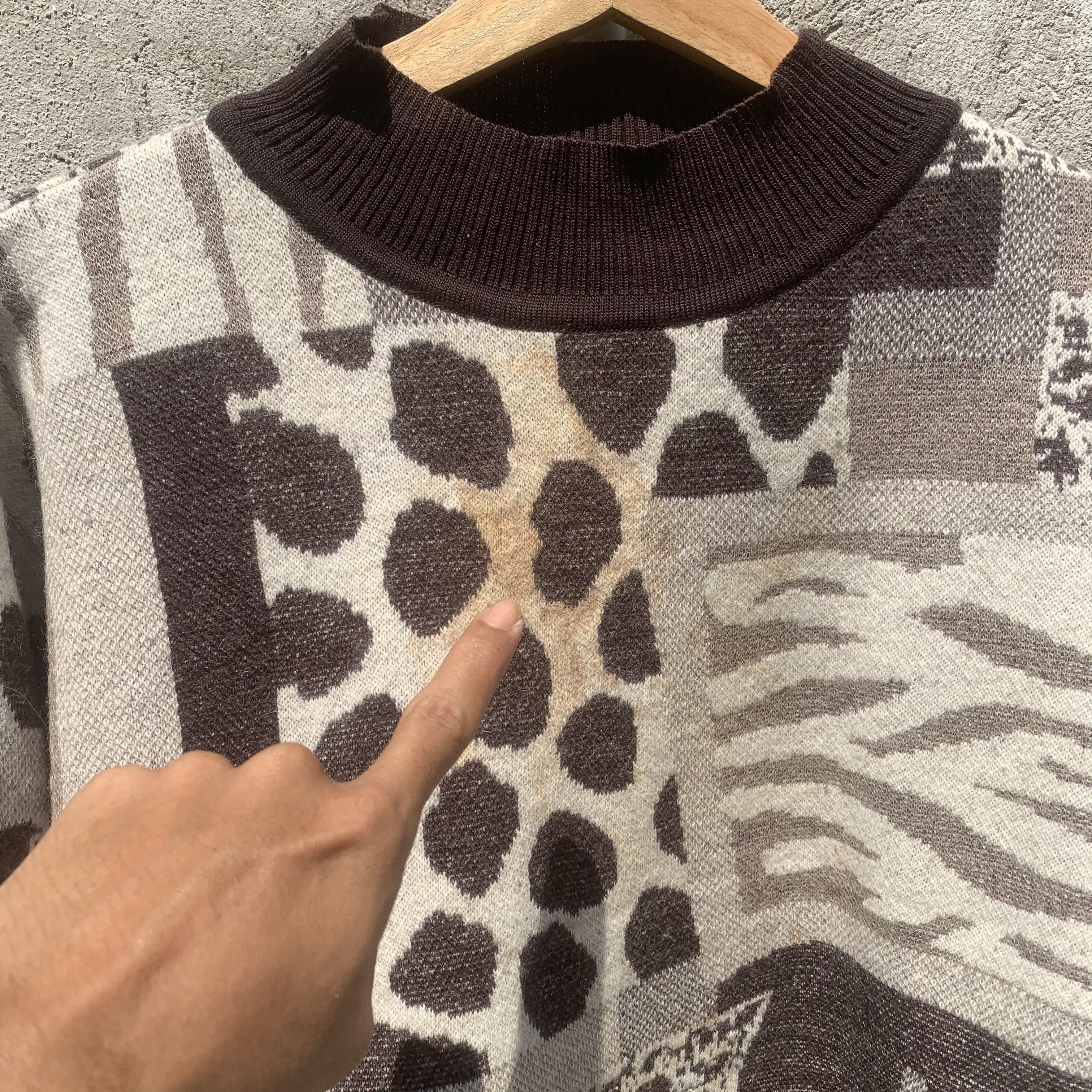 Aran Isles Knitwear Vintage Prime Common Pattern Knit Long Sleeve Arts Size US L / EU 52-54 / 3 - 3 Thumbnail