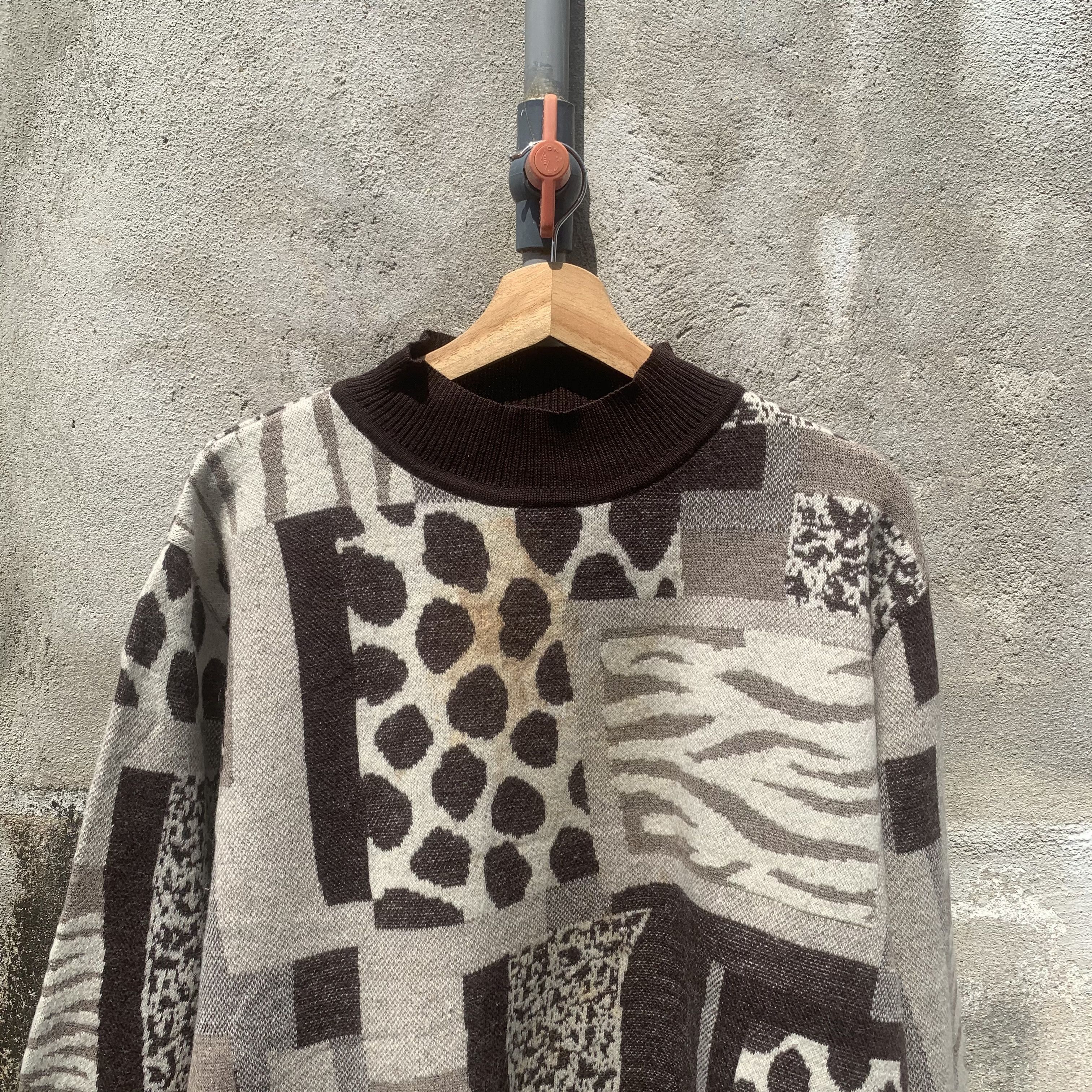 Aran Isles Knitwear Vintage Prime Common Pattern Knit Long Sleeve Arts Size US L / EU 52-54 / 3 - 2 Thumbnail