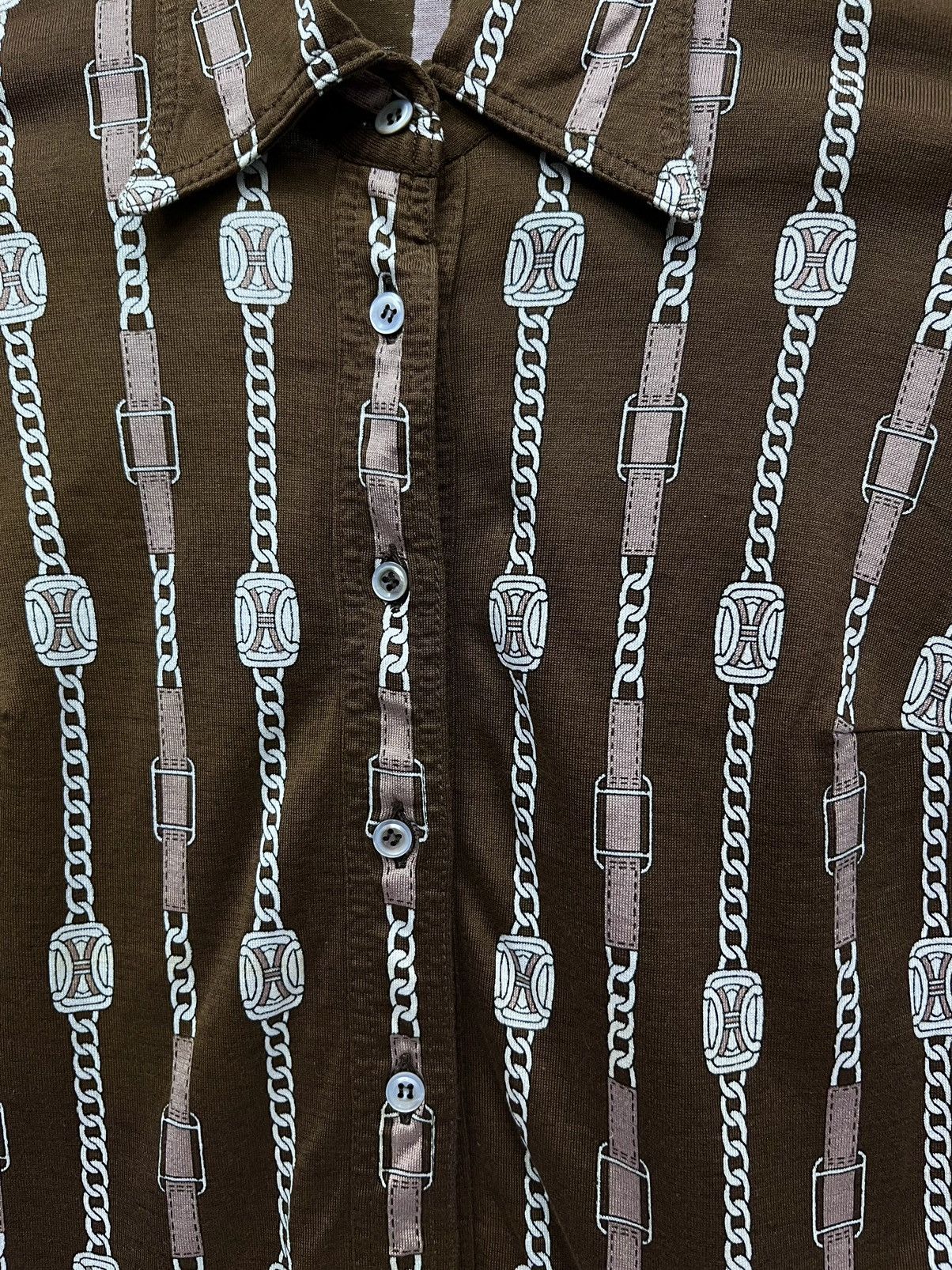 Celine RARE🔥VINTAGE CELINE PARIS Monogram Baroque Chain Design Size US XXS / EU 40 - 3 Thumbnail