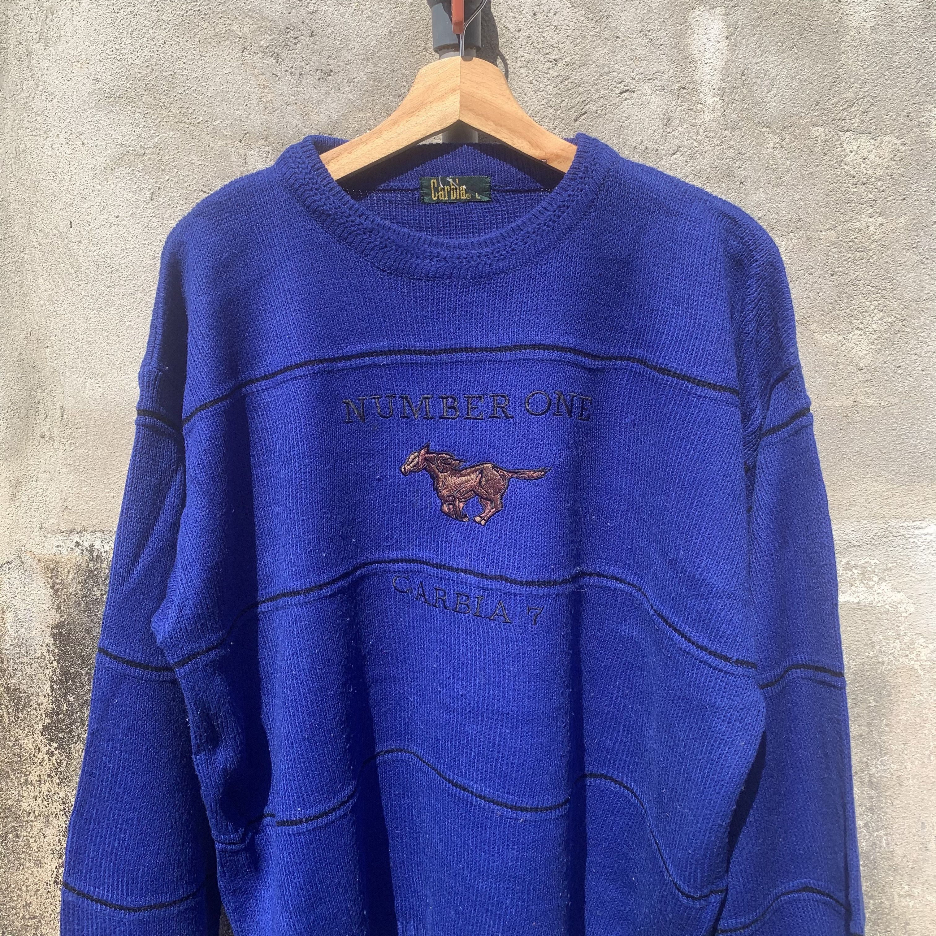 Vintage 💥 STEALS 💥 Vintage Carbia Honey Comb Knit Jumper Sweater Size US L / EU 52-54 / 3 - 2 Thumbnail