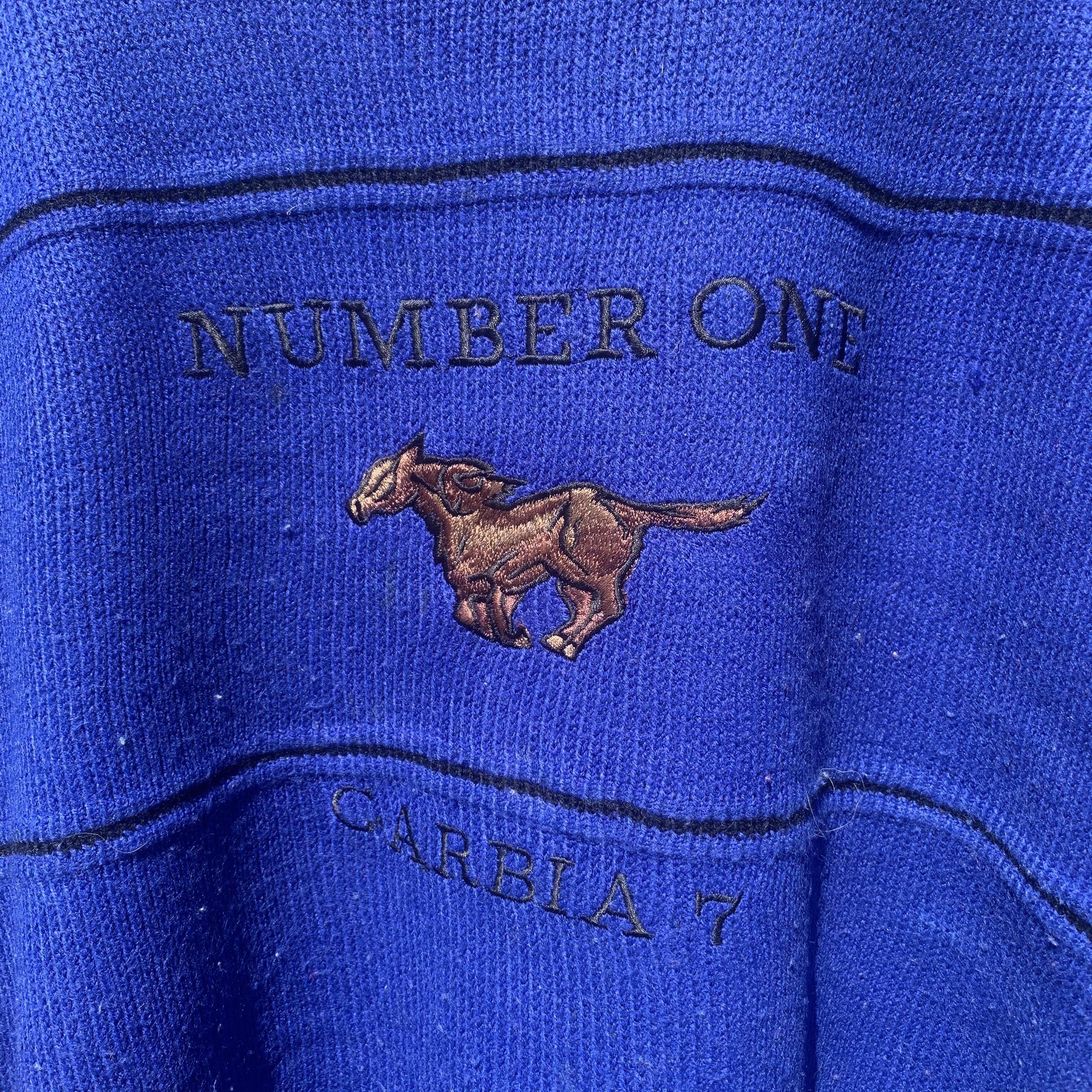 Vintage 💥 STEALS 💥 Vintage Carbia Honey Comb Knit Jumper Sweater Size US L / EU 52-54 / 3 - 4 Thumbnail