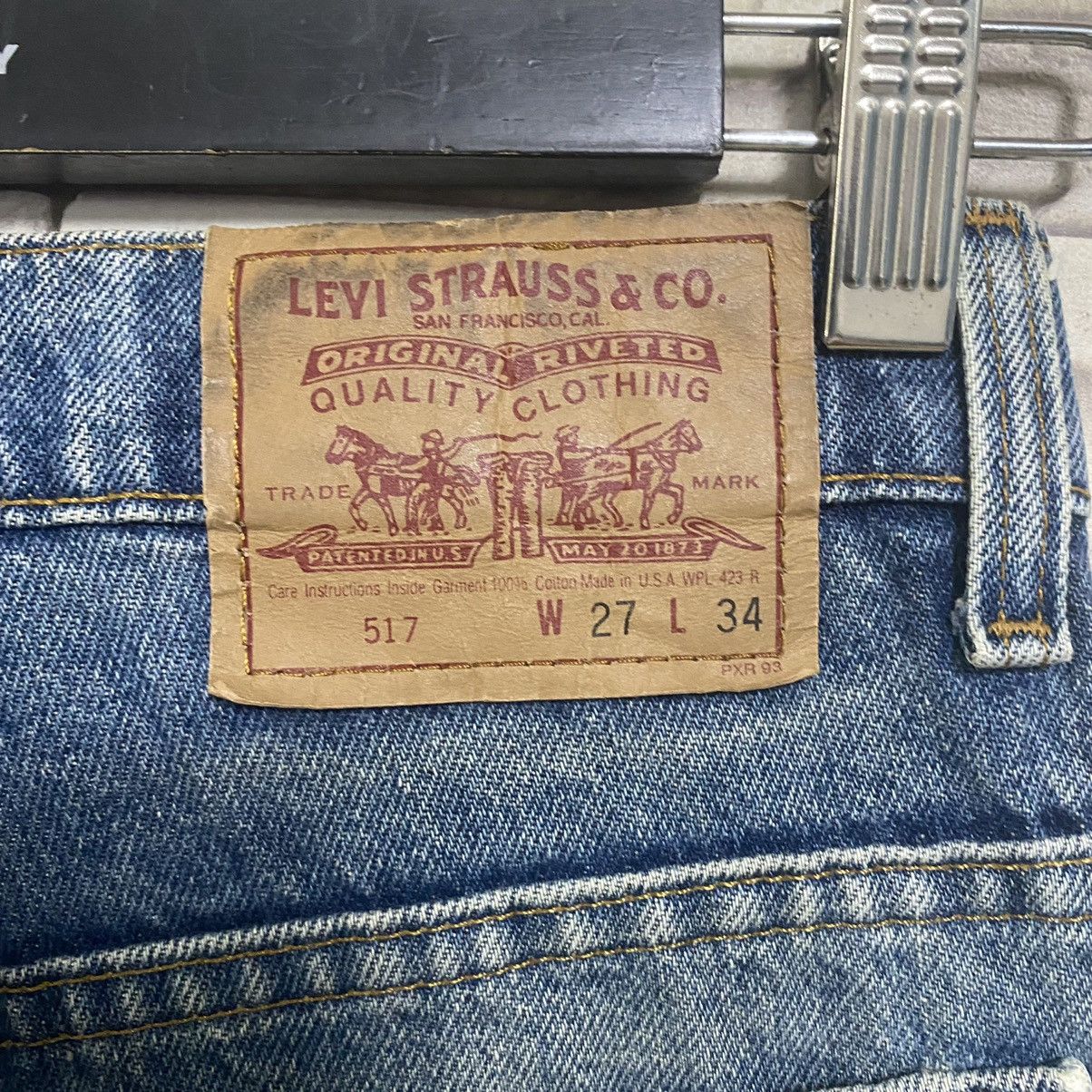 Levi's Vintage 80s Levis 517 Flare Jeans 26x33 Hedi Slimane Size US 26 / EU 42 - 13 Thumbnail