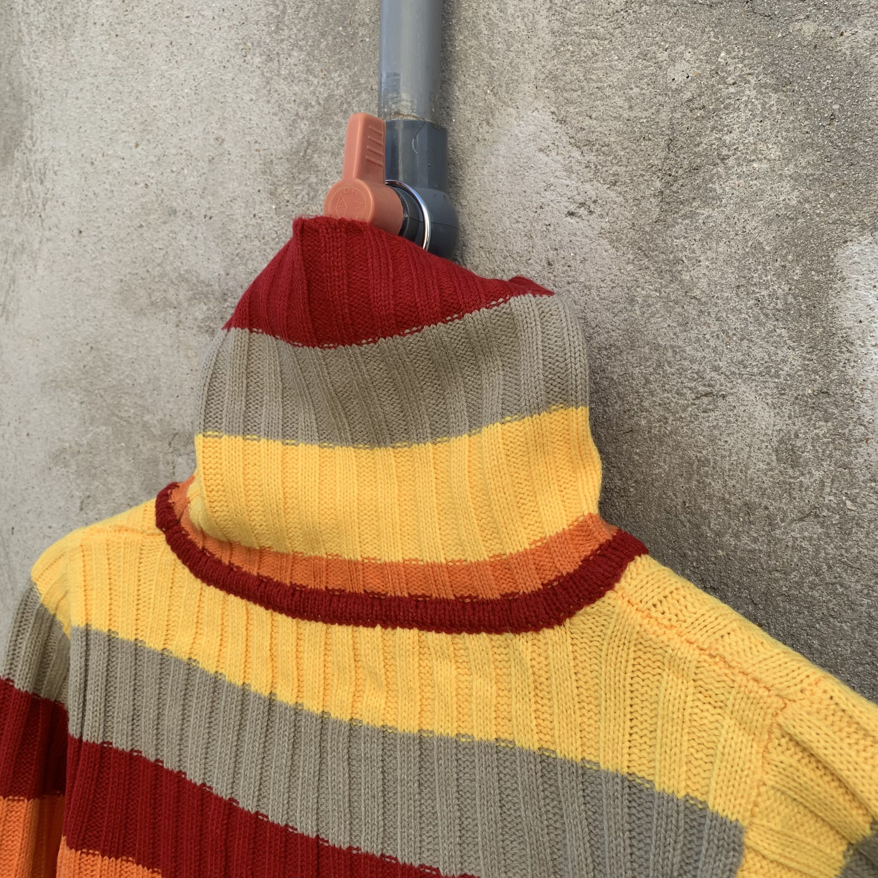 Aran Isles Knitwear Livre Claire Striped Knit Turtleneck Cropped Jumper Sweater Size US XXS / EU 40 - 6 Thumbnail
