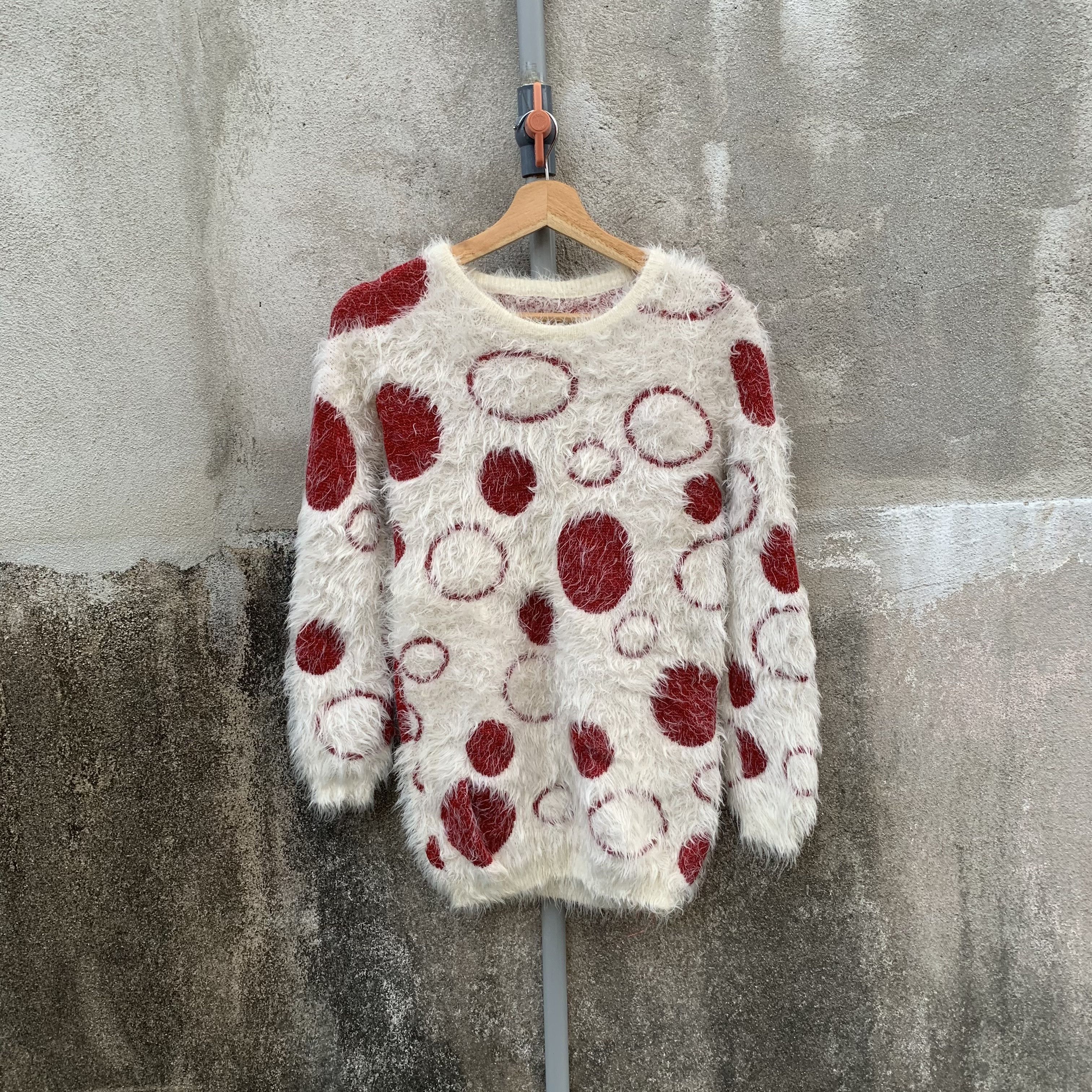 Aran Isles Knitwear Mohair Fur Japanese Vintage Sweater Jumper Pullover Sweater Size US XXS / EU 40 - 1 Thumbnail